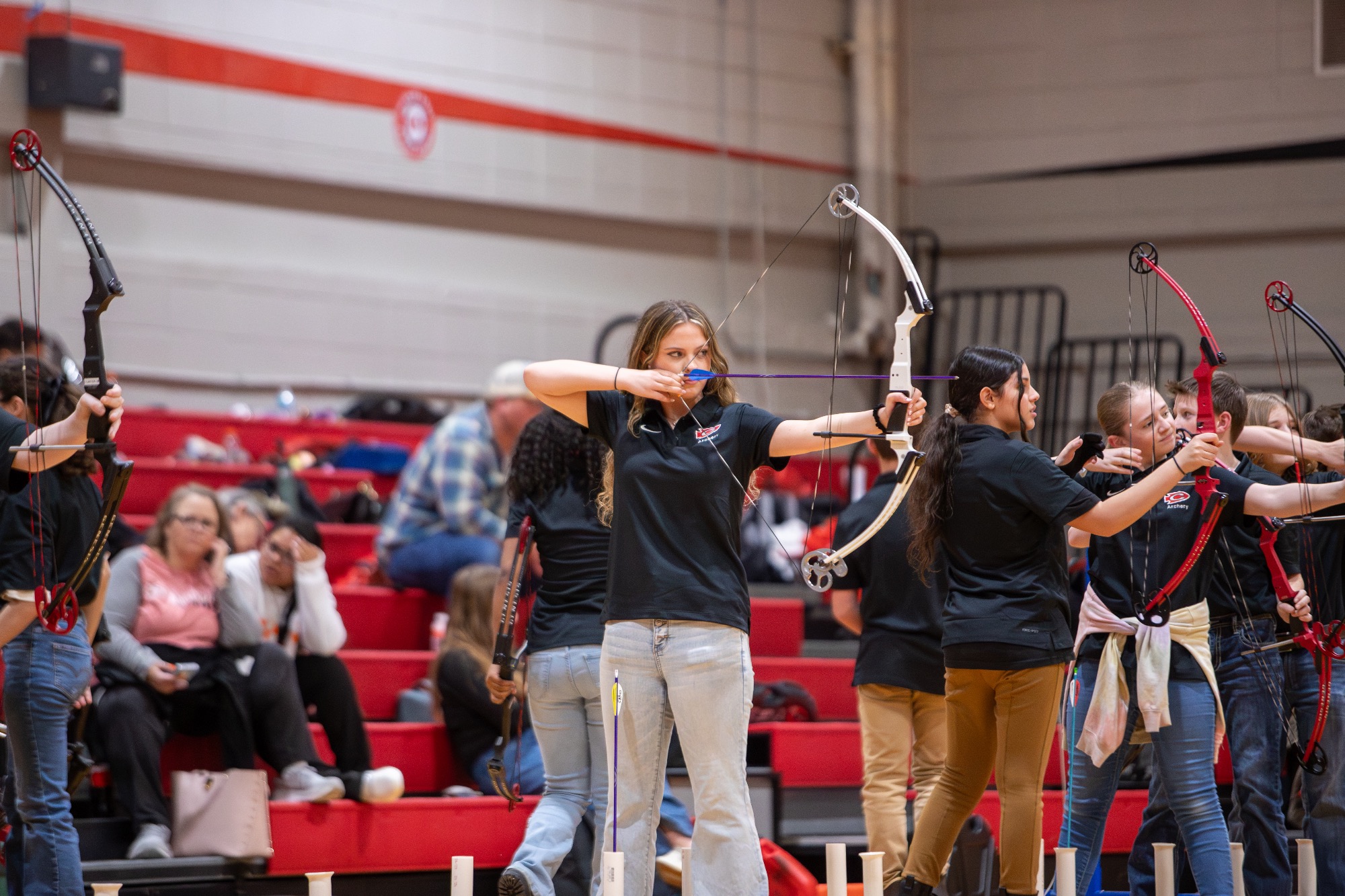 Clinton Archery hosted their first home meet of the 2026 season in the Clinton Junior High Gym on Thursday against Madison Central.