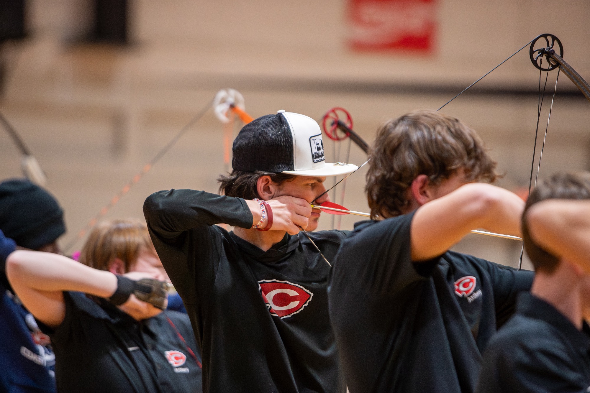 Clinton Archery hosted their first home meet of the 2026 season in the Clinton Junior High Gym on Thursday against Madison Central.