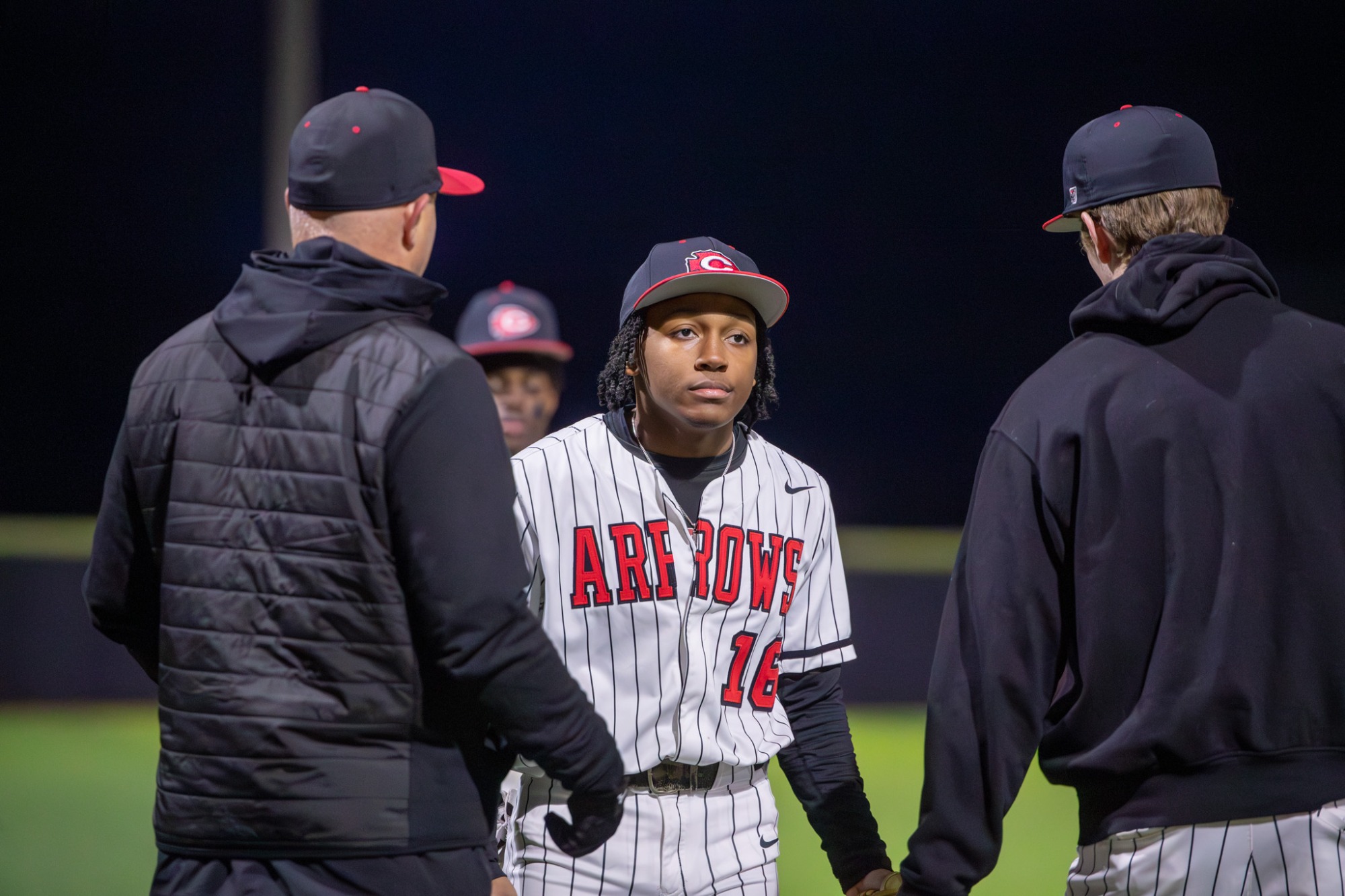 Clinton Arrows defeated the Pearl Pirates, 7-0, in a non-district game Tuesday night at Arrow Baseball Field.
