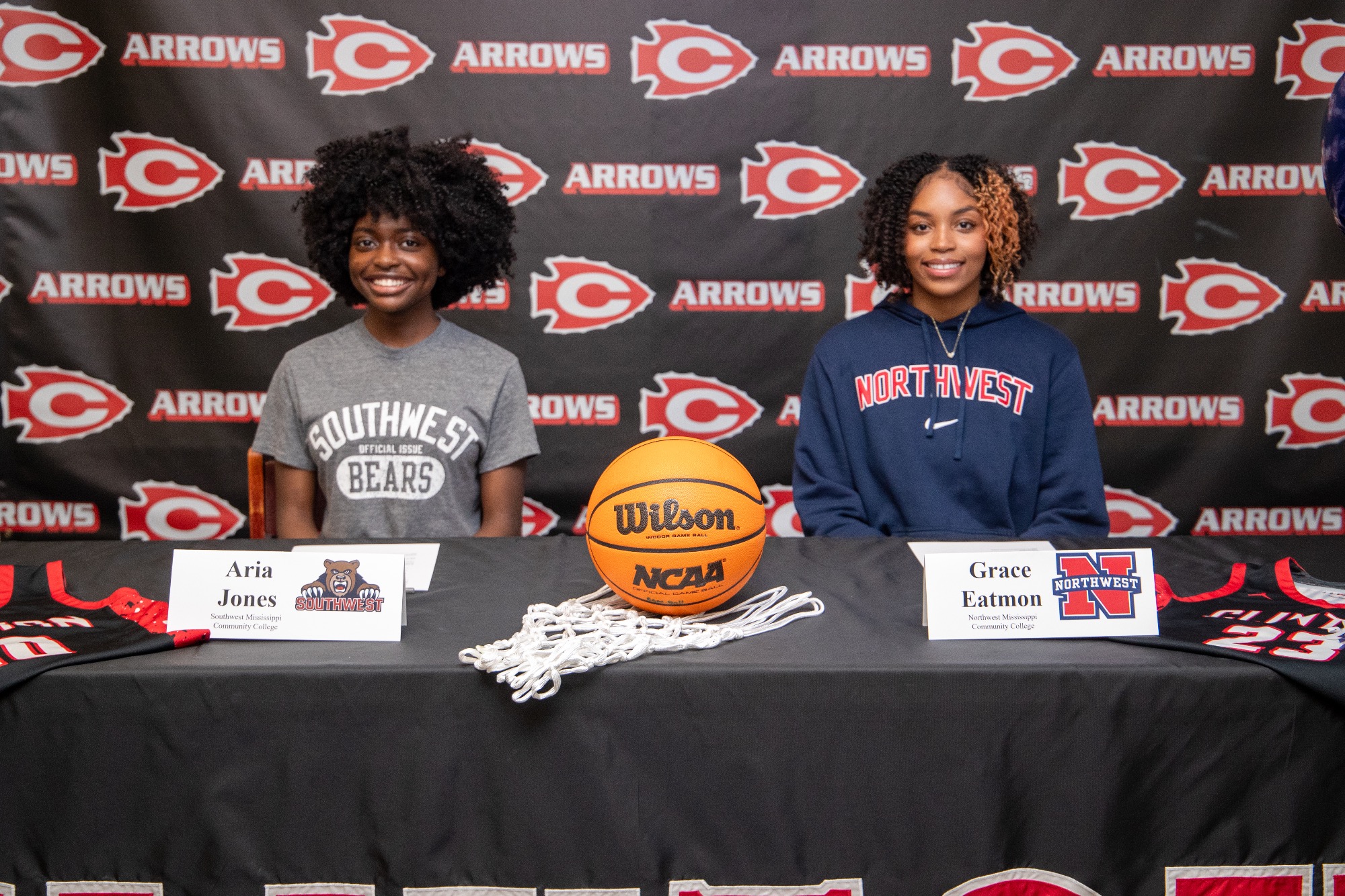 Grace Eatmon and Aria Jones are taking the next step in their athletic journeys. Eatmon will suit up as a Ranger at Northwest Mississippi Community College, while Jones will represent Southwest Mississippi Community College as a Bear.