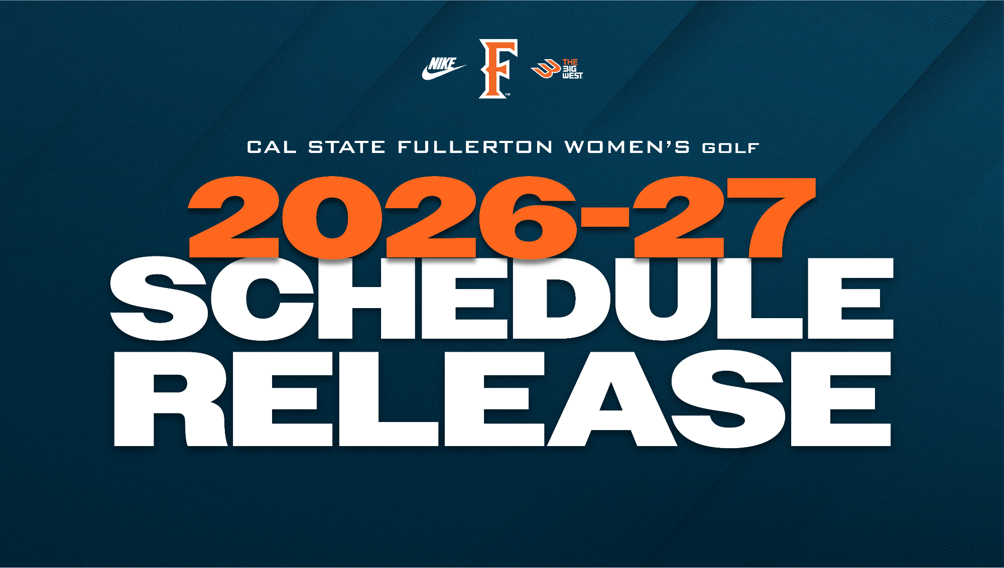 Women's Golf Schedule 2026-27