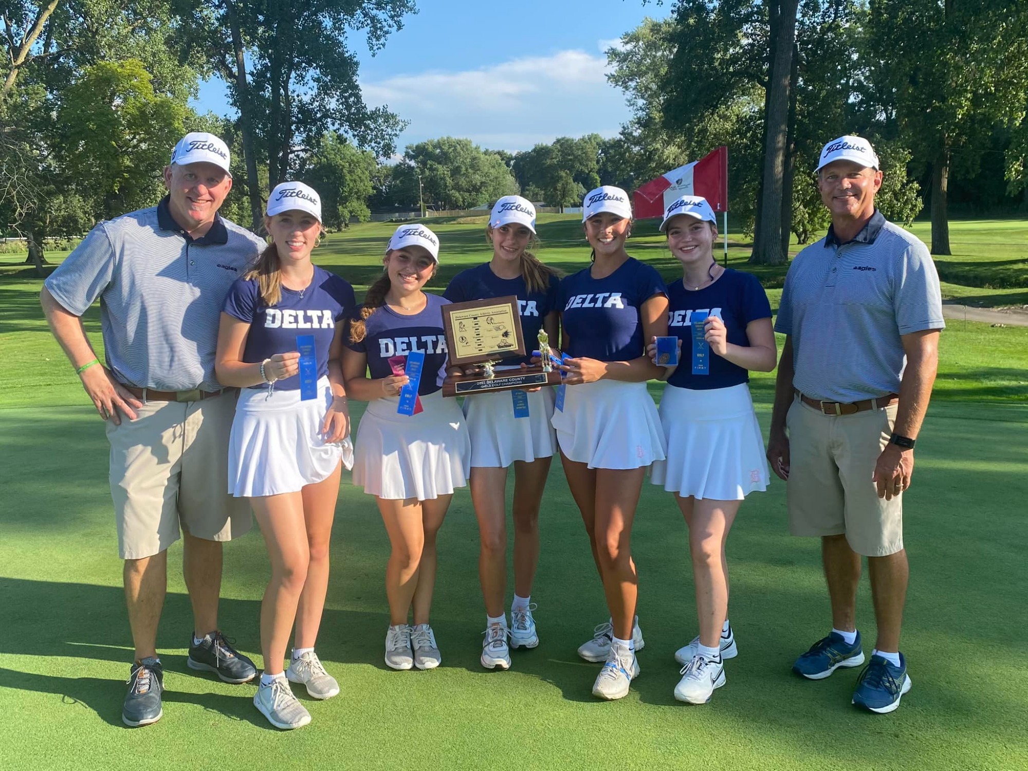 Lady Eagles Golf Team Wins County Tournament - Delta High School