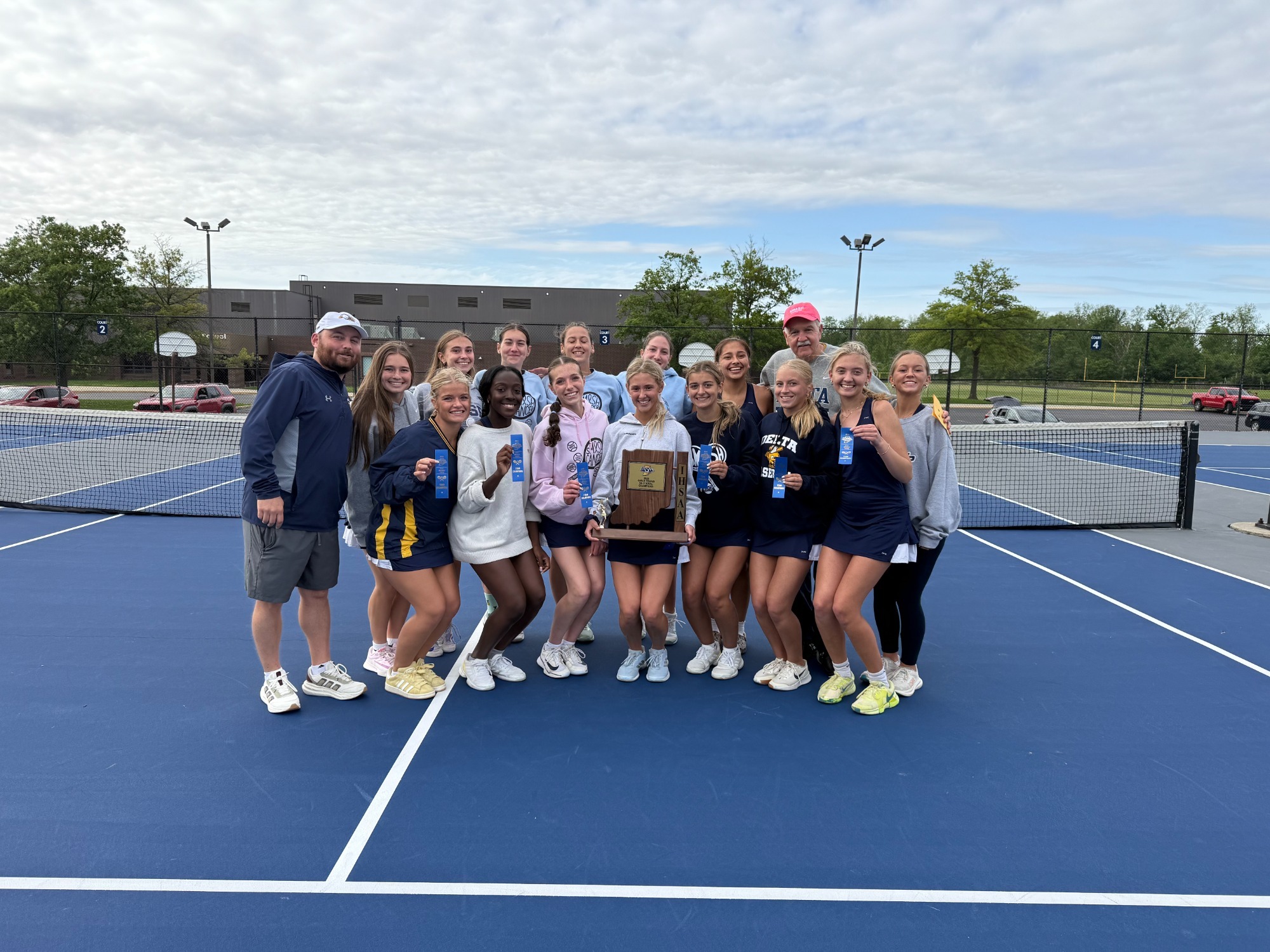 Delta Tennis Advances to Team State Finals! - Delta High School