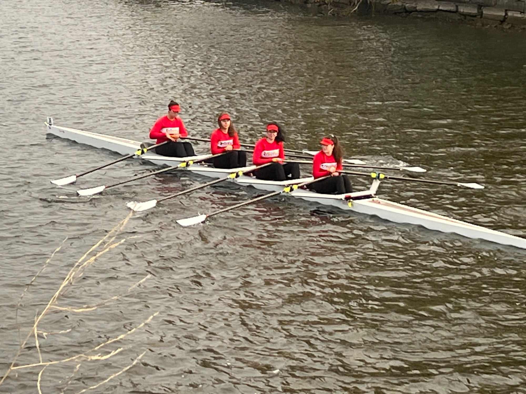 Four person boat launching