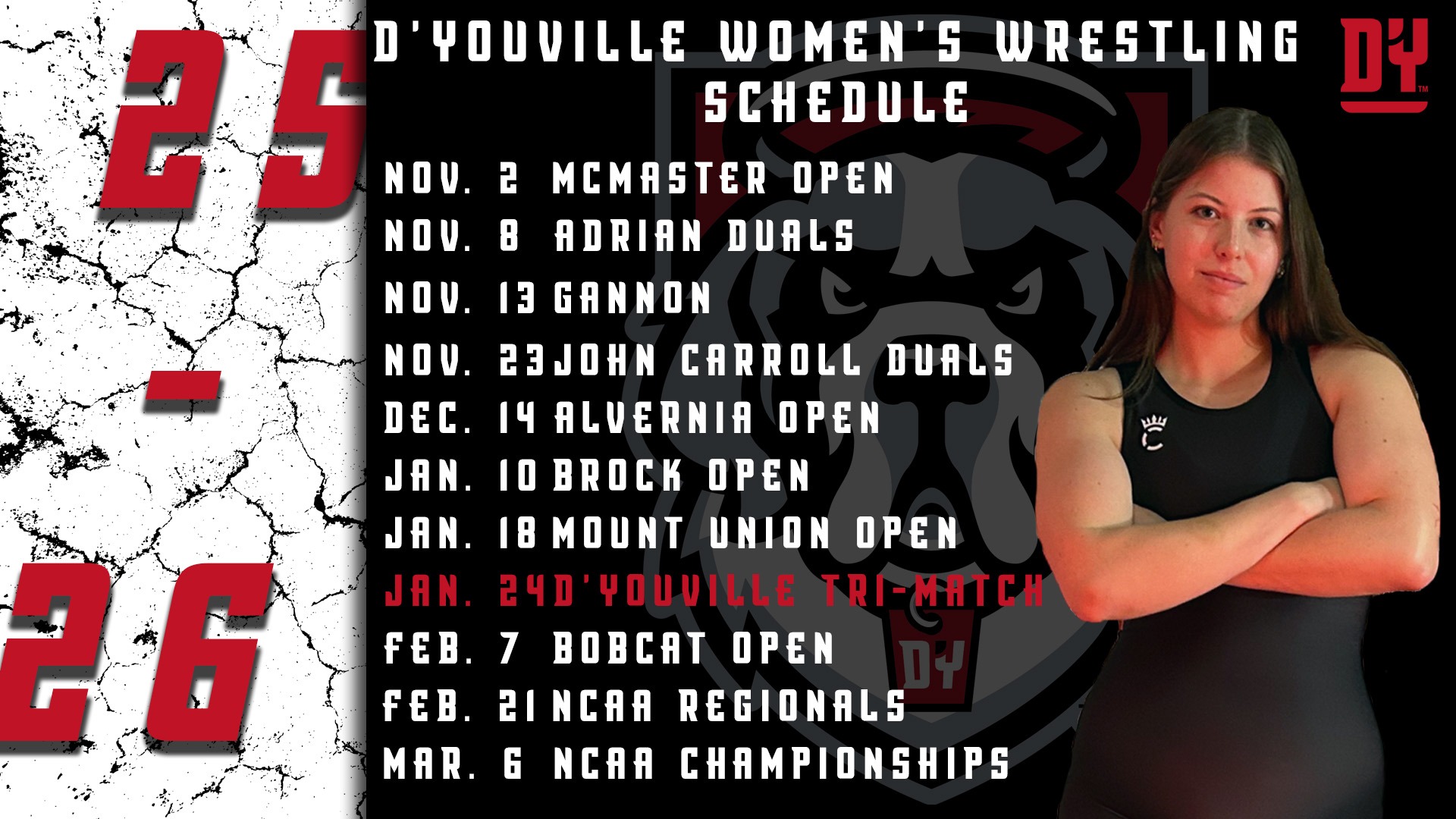 2025-26 WWR Schedule