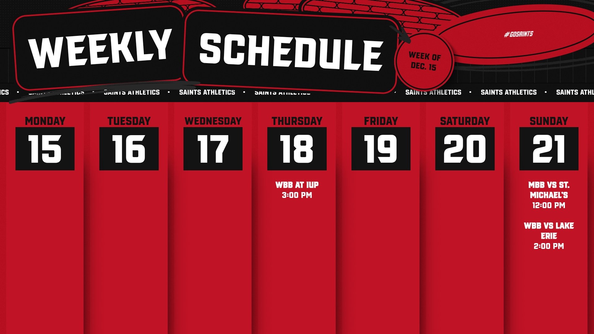 Weekly preview dec 15