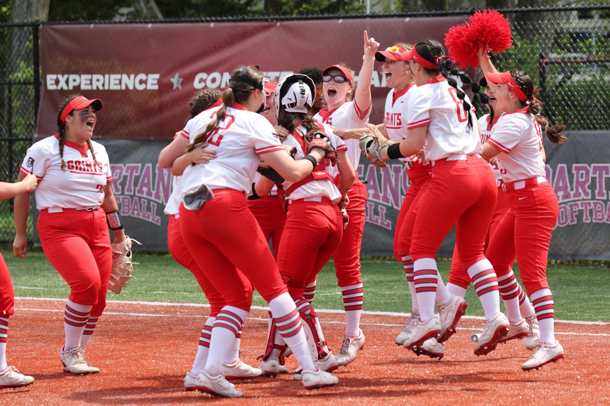 The Saints celebrate after winning the ECC title