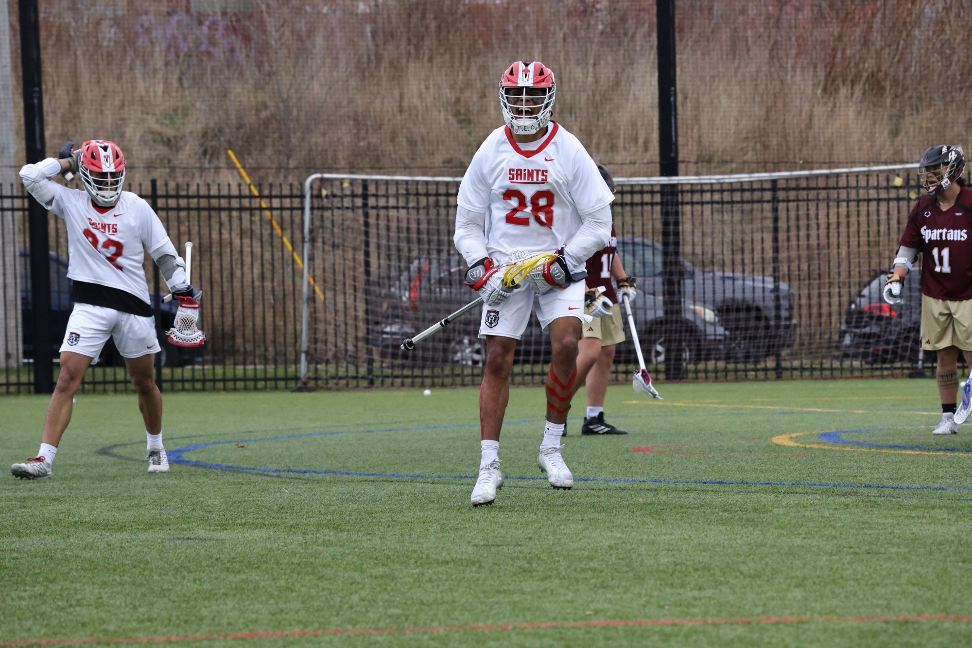 Tallchief celebrating a goal