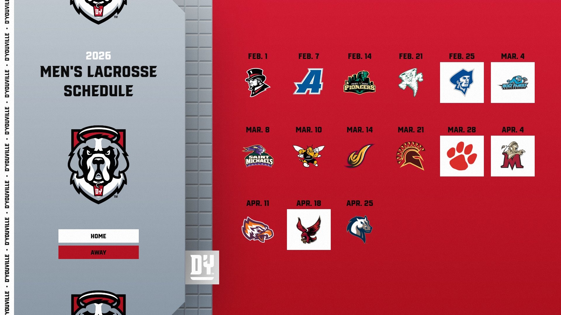 2026 MLAX schedule graphic