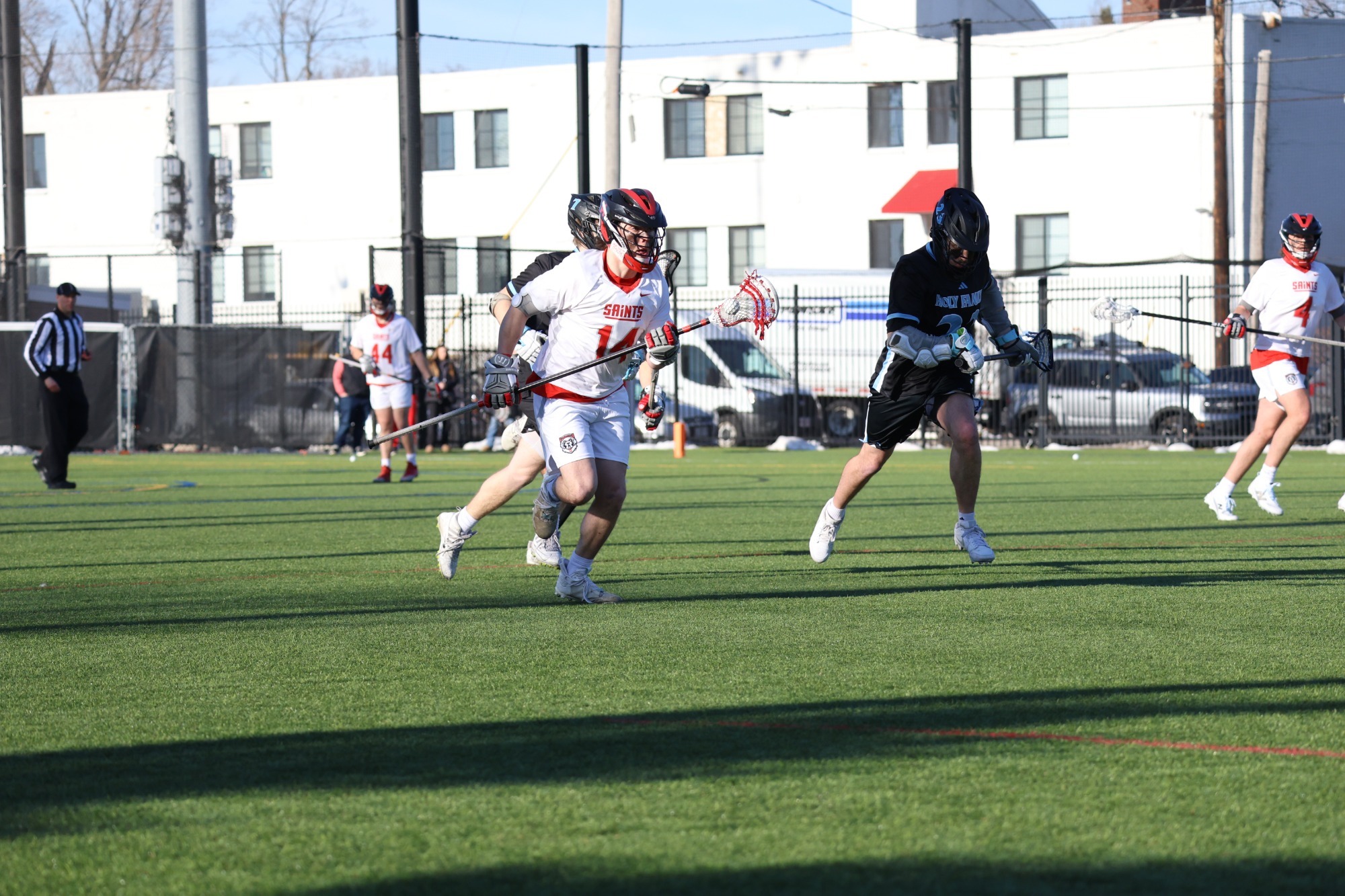 Lafleur running up the field