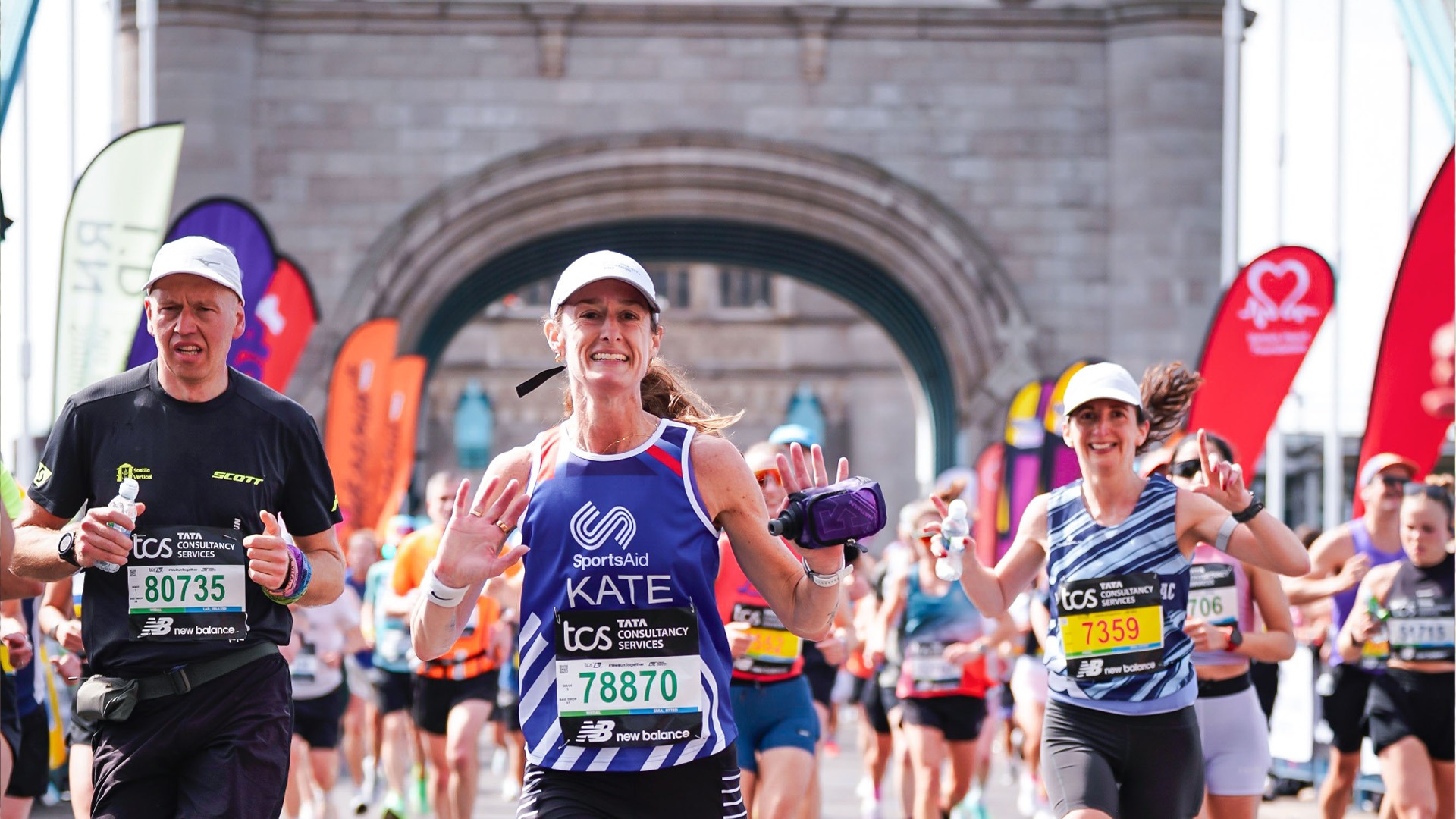 Manzella running London Marathon
