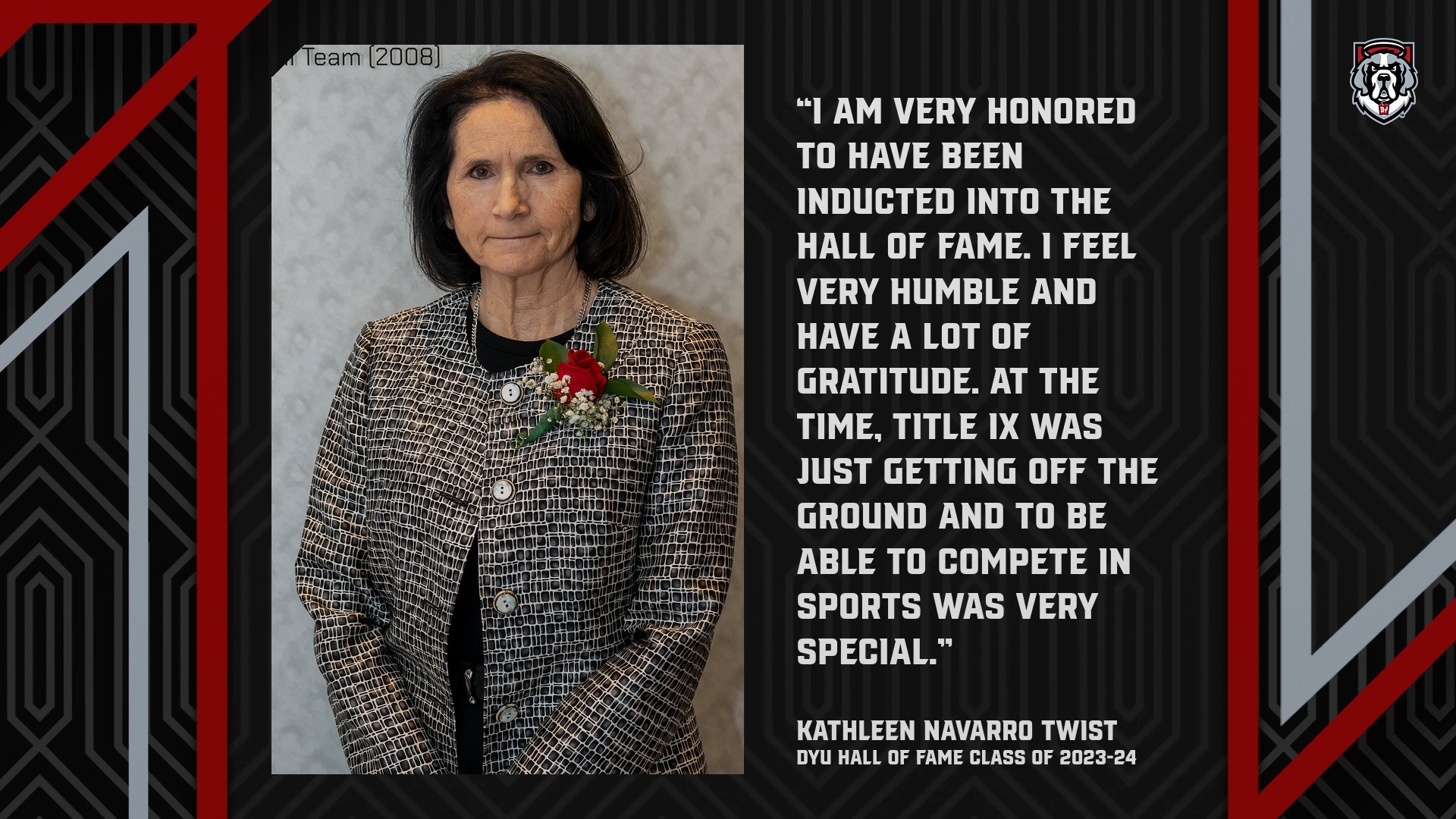 Kathy Navarro Twist HOF Quote