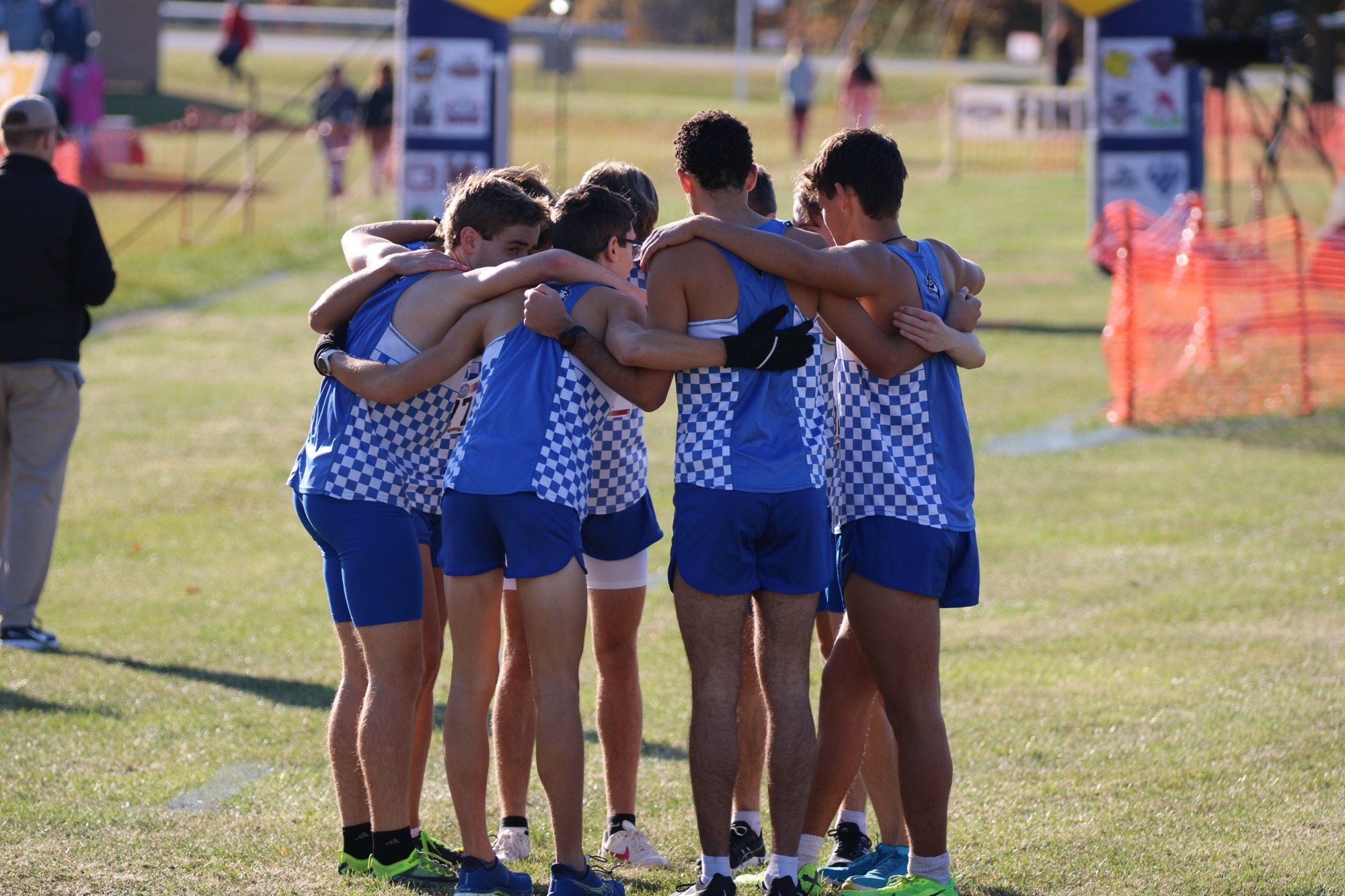 Men's XC Team Huddle ODACs 2025