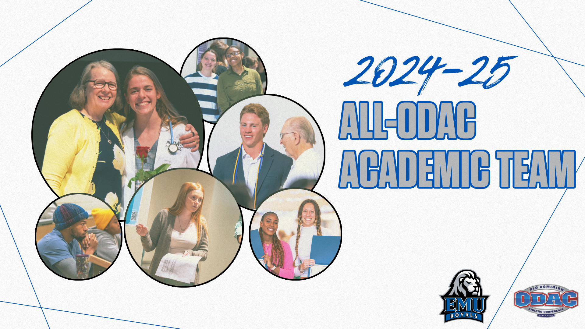 2024-25 ODAC All-Academic Team Graphic