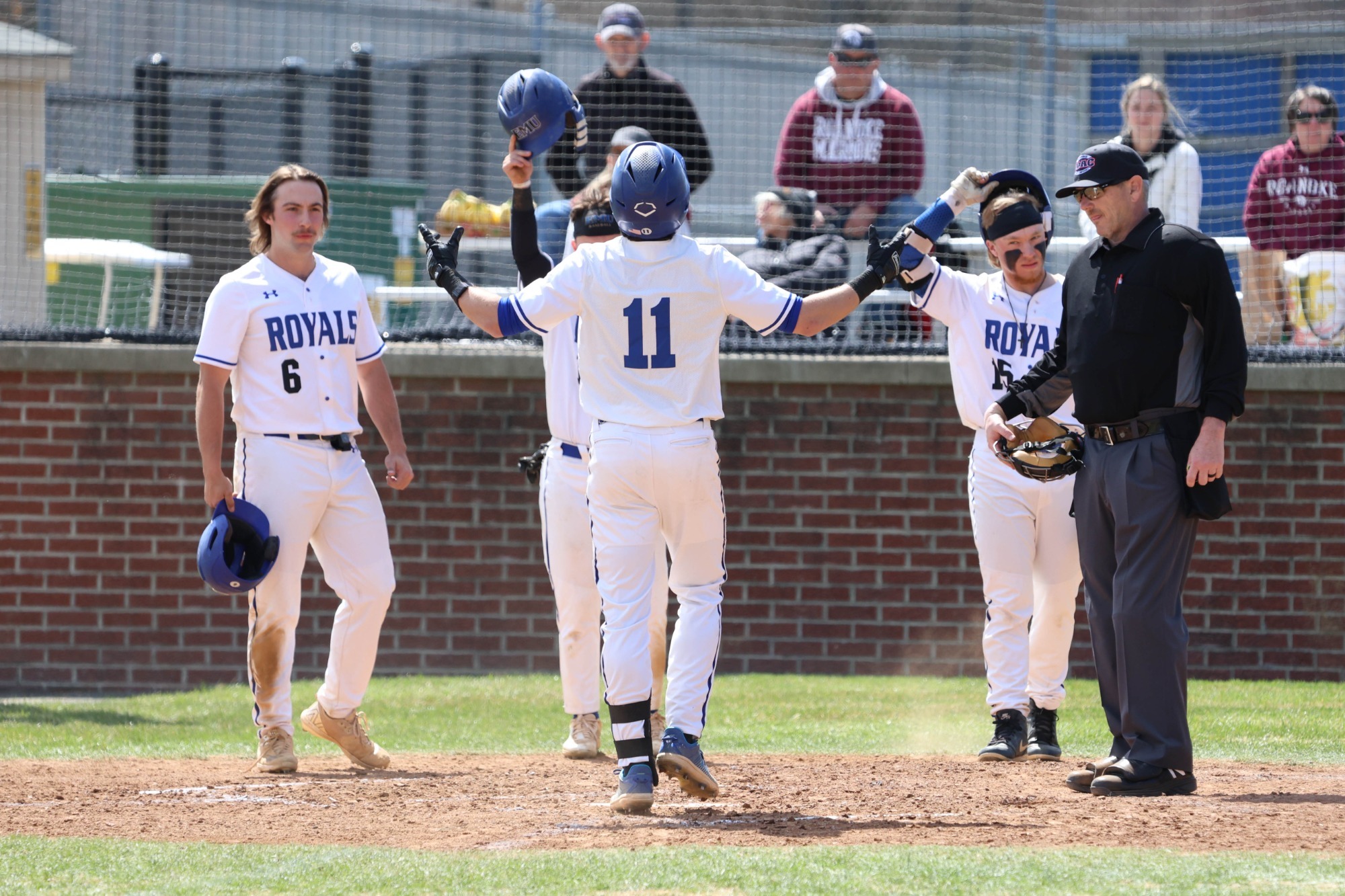 Baseball Home Run Celebration vs. Roanoke 2025