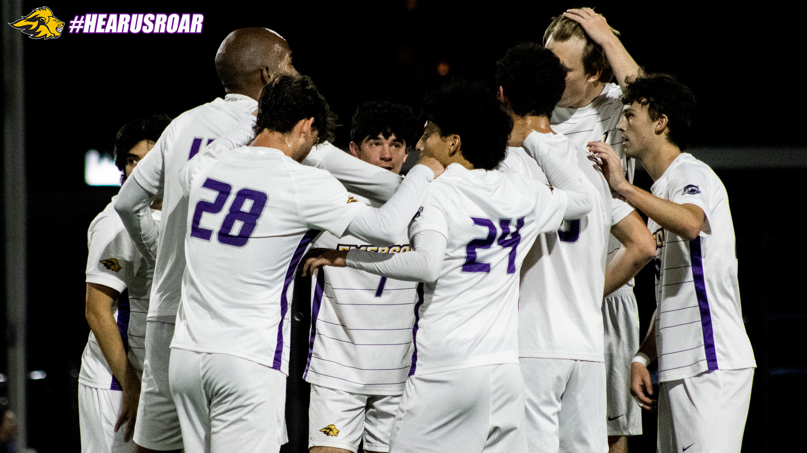 Men's Soccer Huddle vs Babson