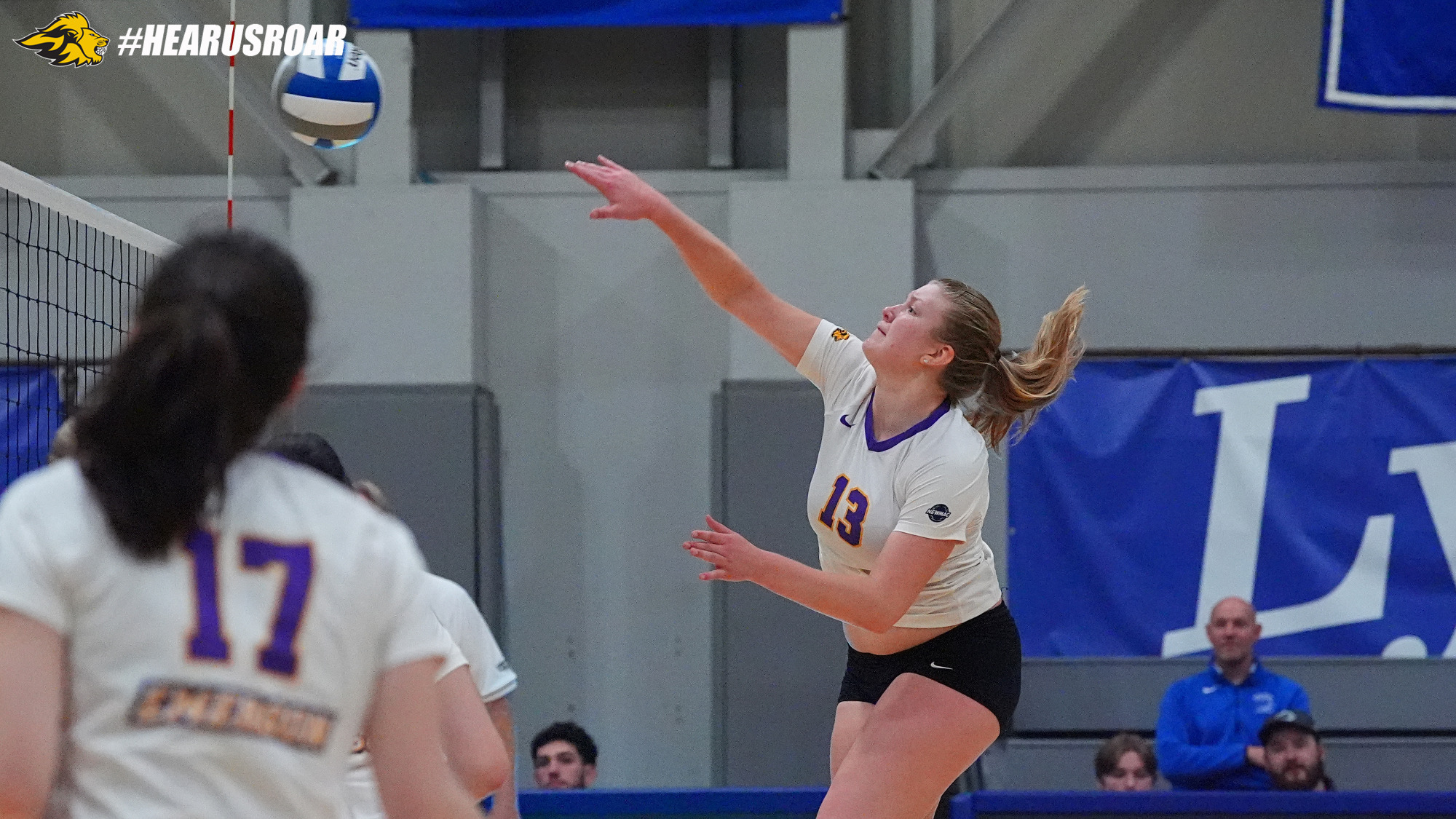 Chloe Hokenson attacks at Wheaton