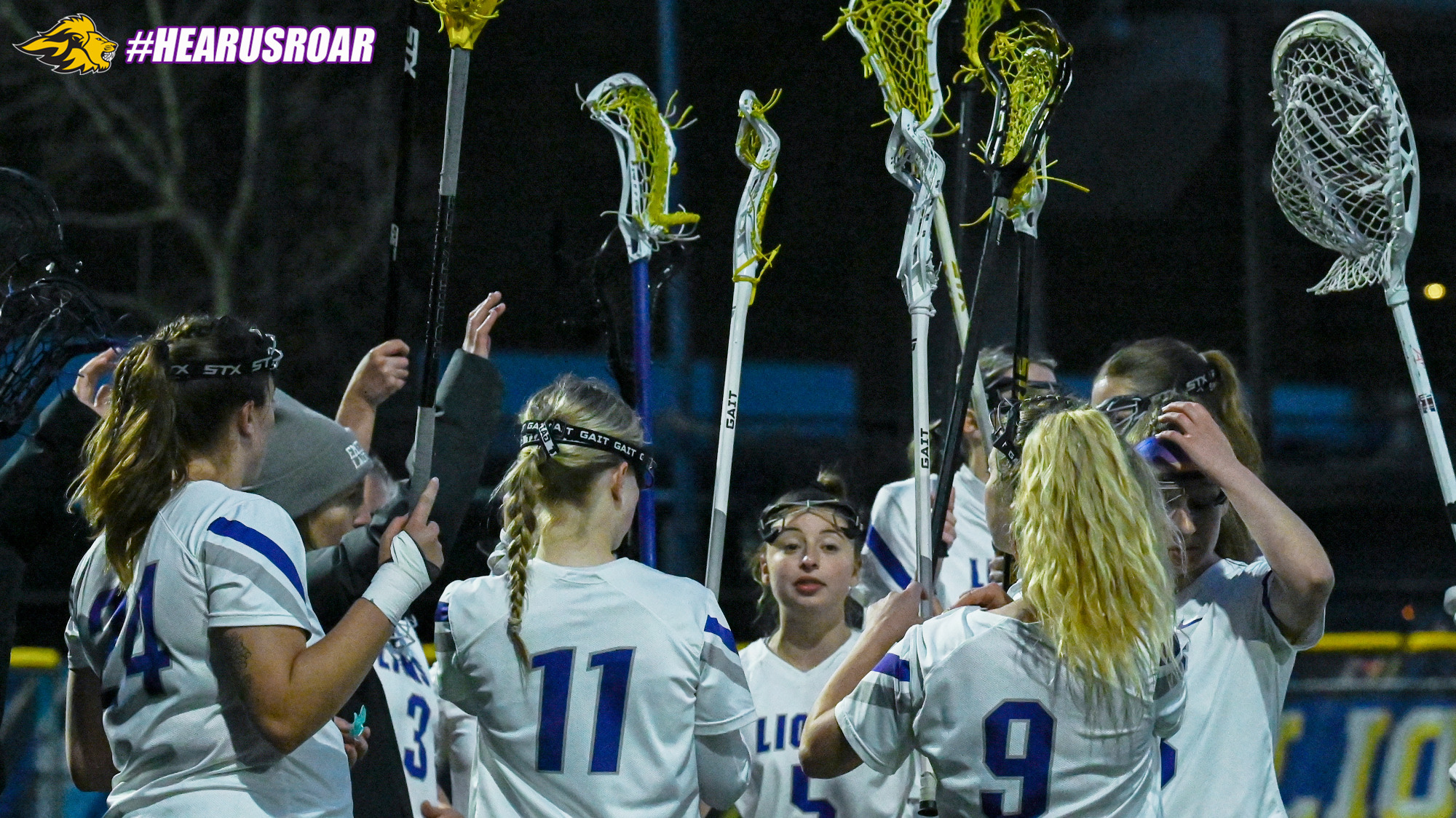 Women's Lacrosse Huddle vs Wheaton