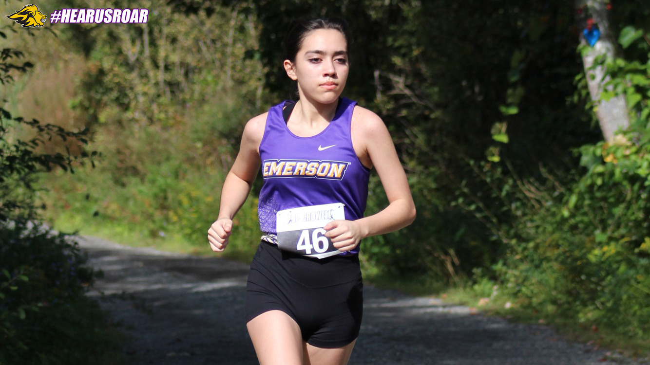 Laila Morales runs at the Pop Crowell Invitational