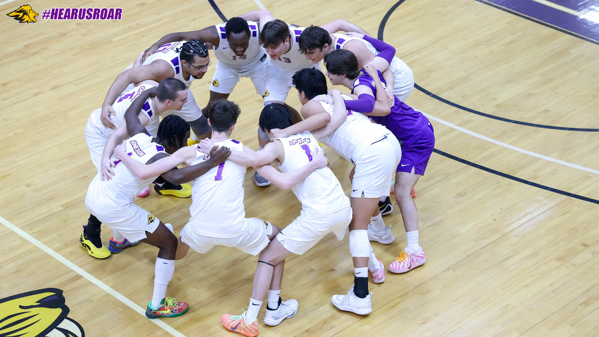 Men's Volleyball Pregame Huddle vs VSU Johnson