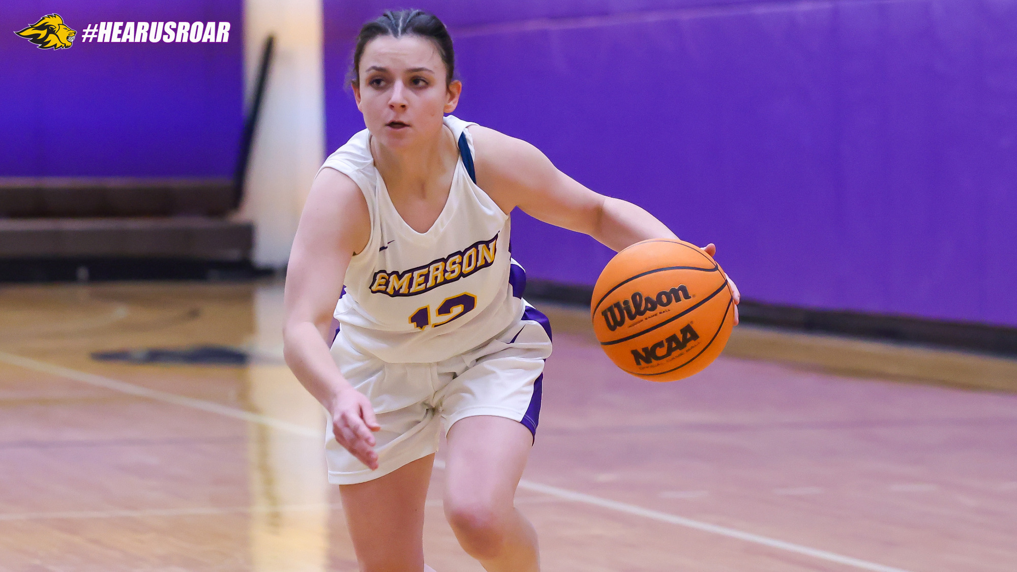 Bri Frongillo drives to the lane