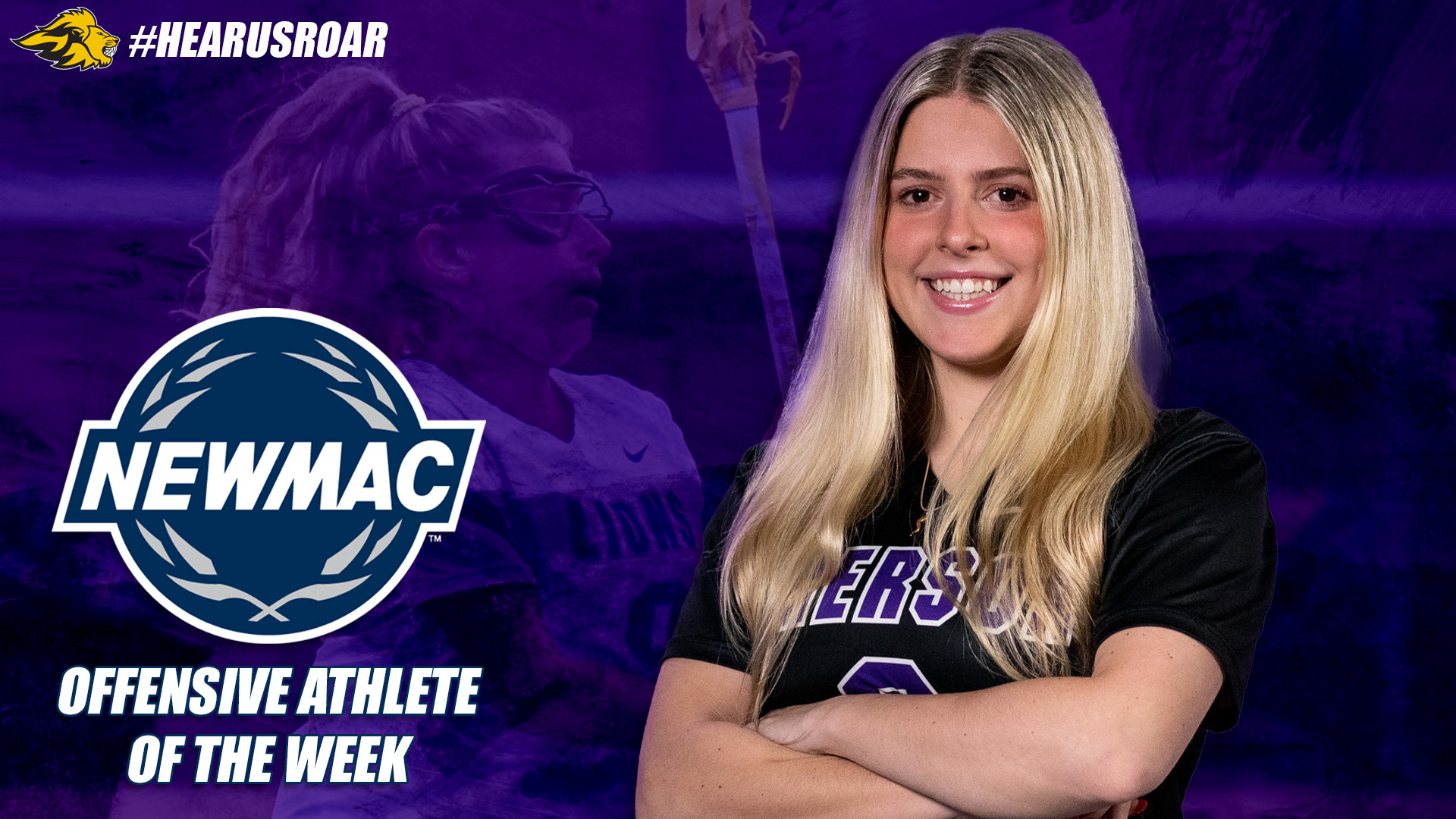 Ava DelliCompagni NEWMAC Offensive Player of the Week