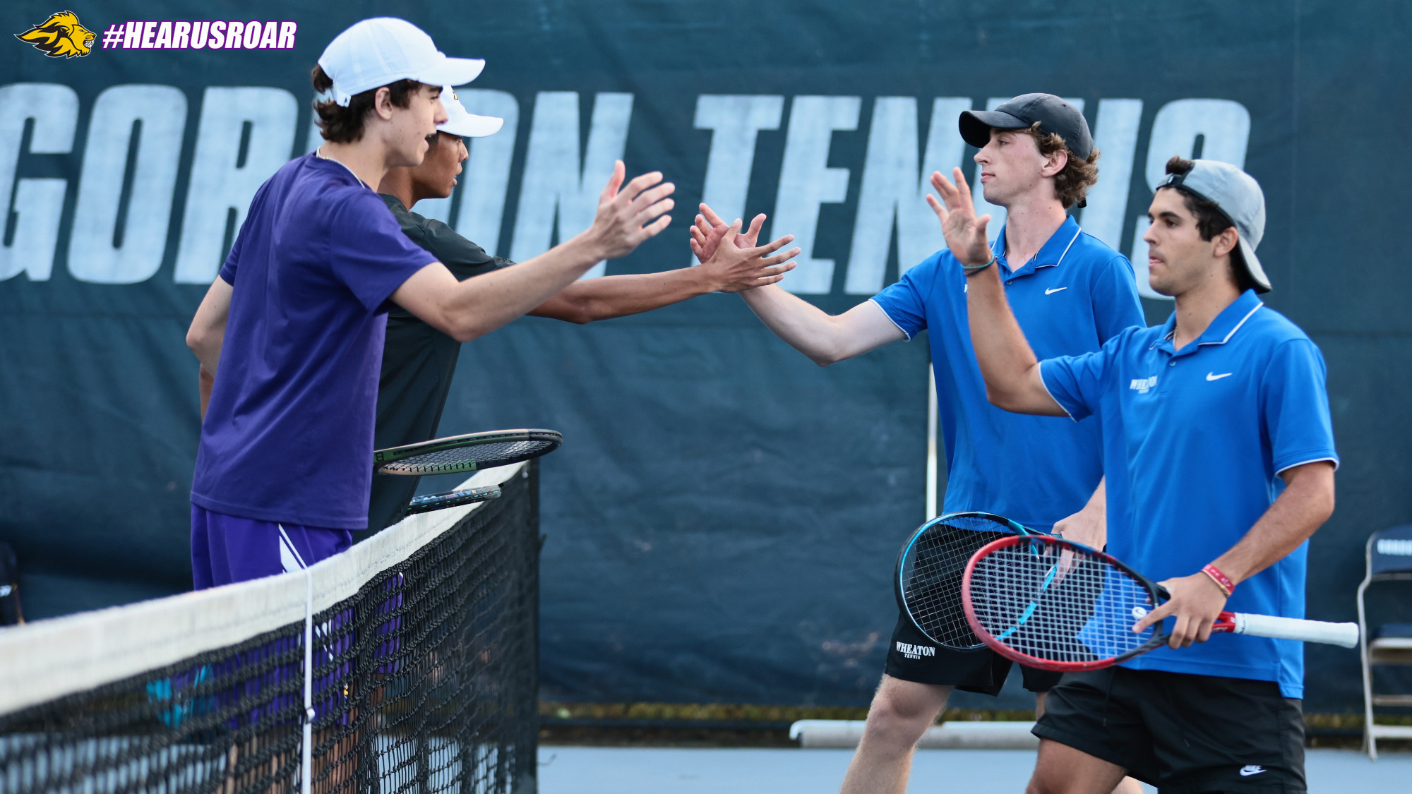 Men's Tennis Handshakes at Gordon