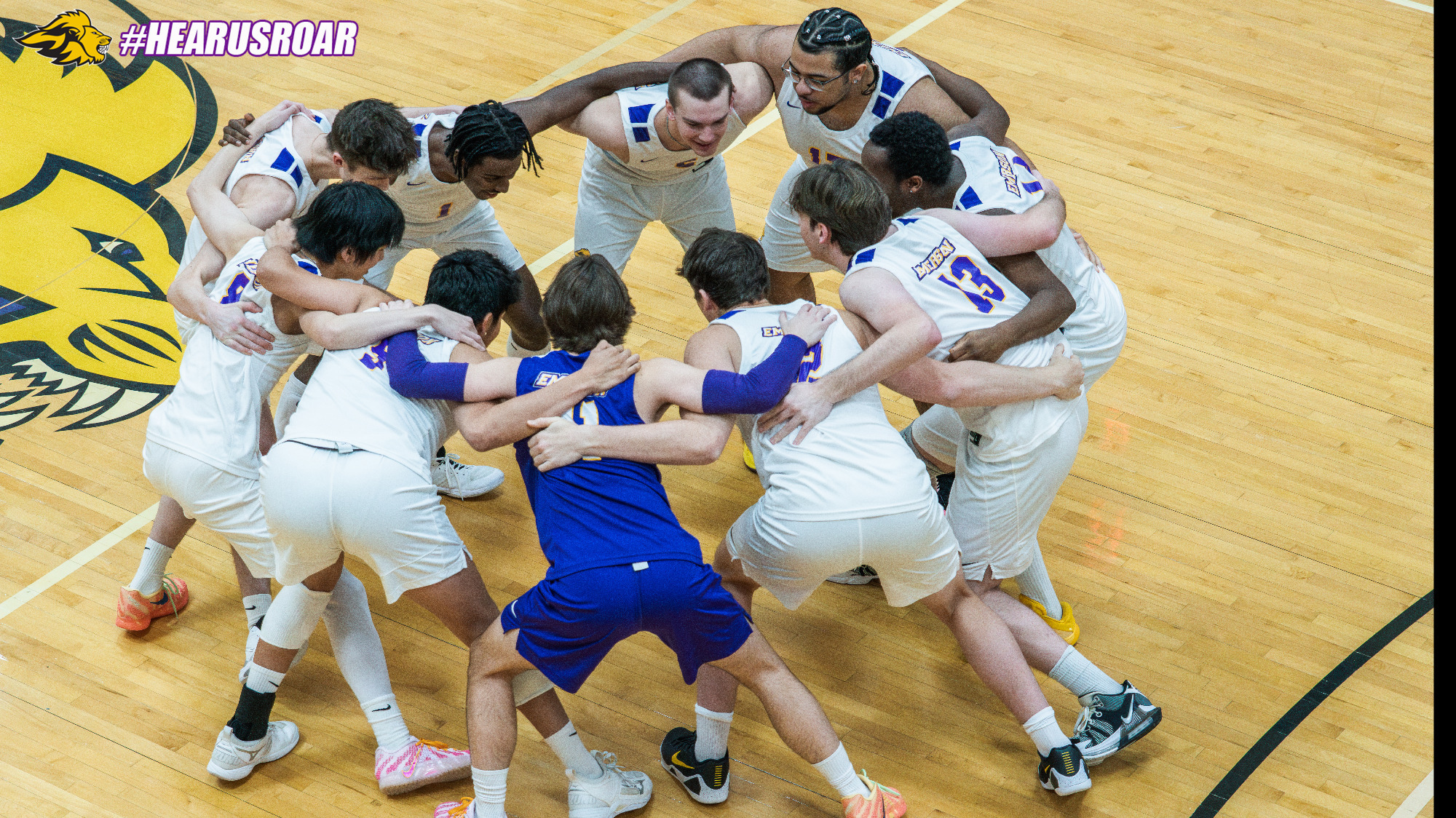 Men's Volleyball Huddle vs VSU Johnson