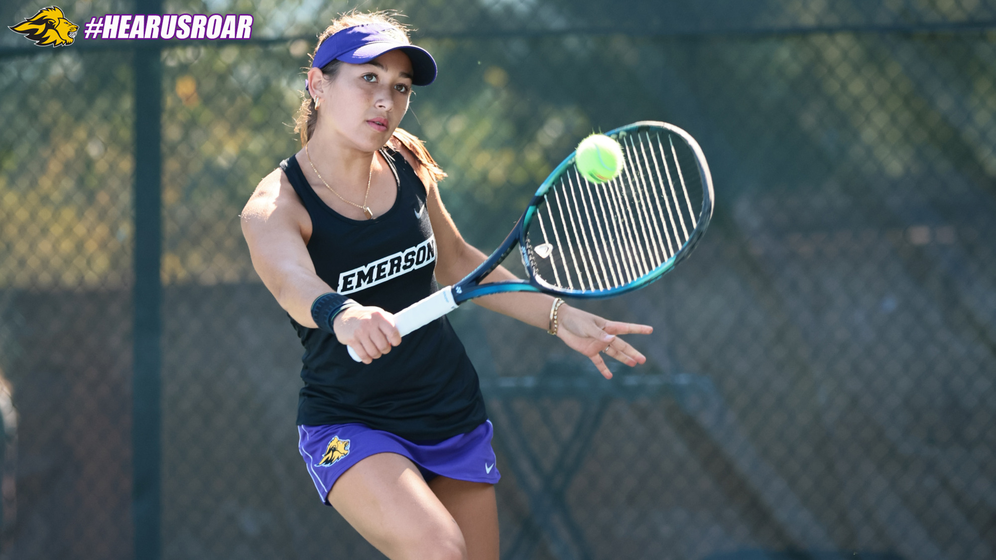 Teah Login backhand at Wellesley