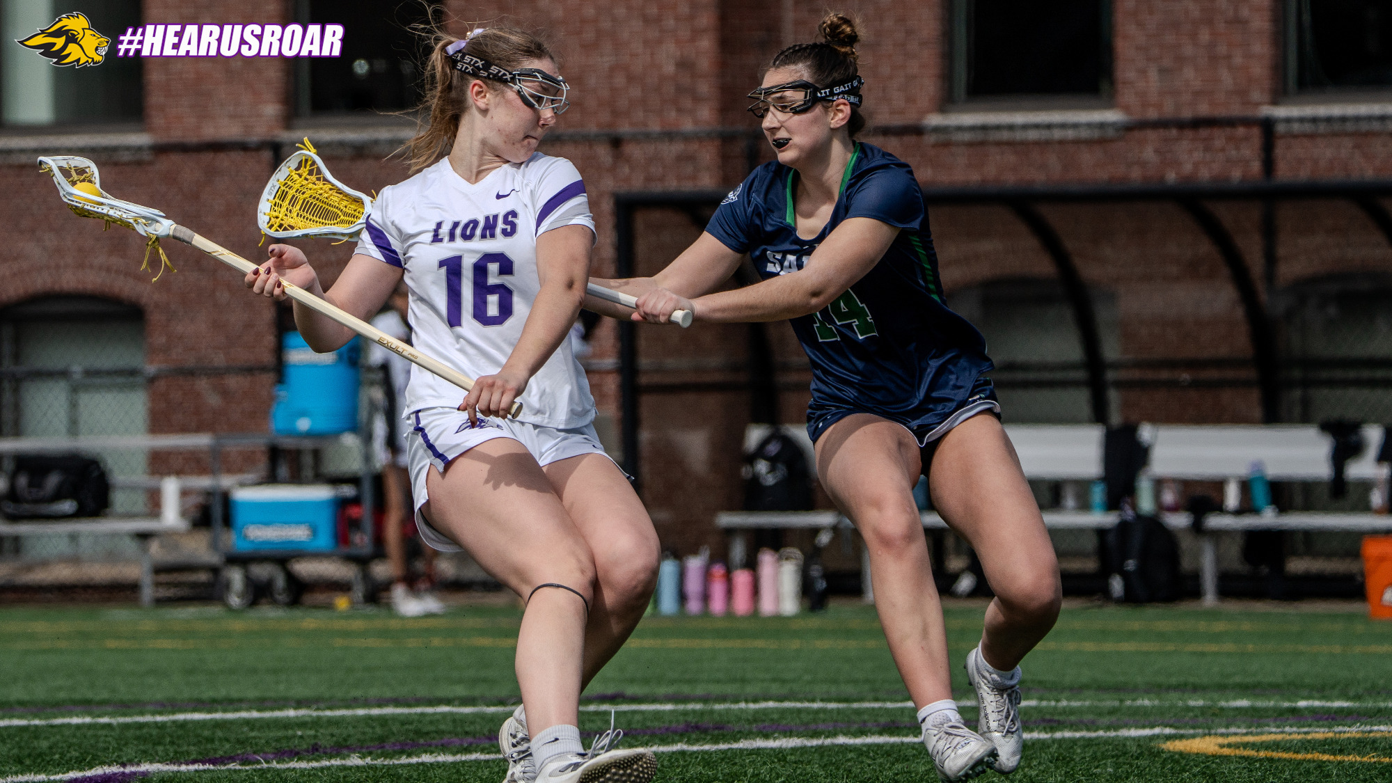 Laina Gustafson on attack against Salve Regina 
