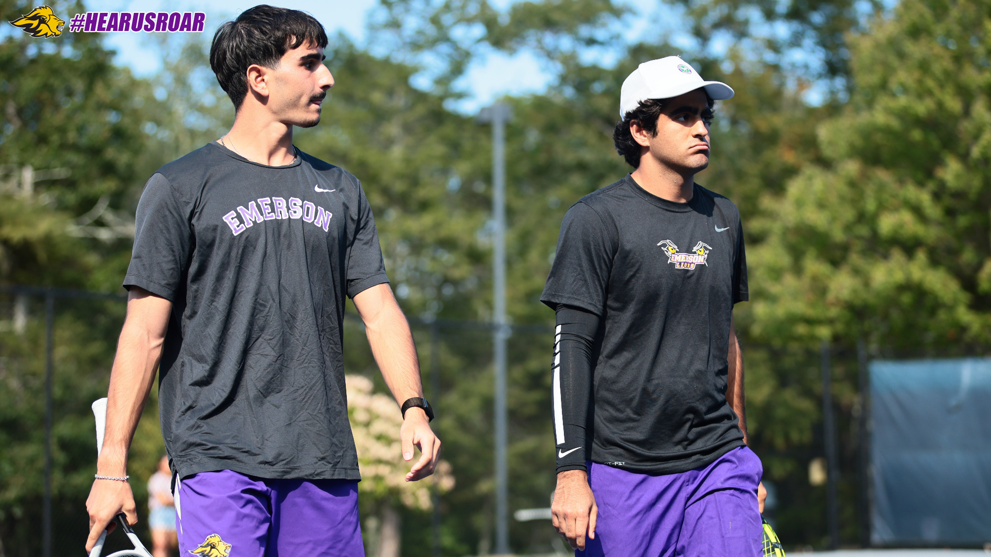 Filippo Nocchi and Adam Alireza in doubles play