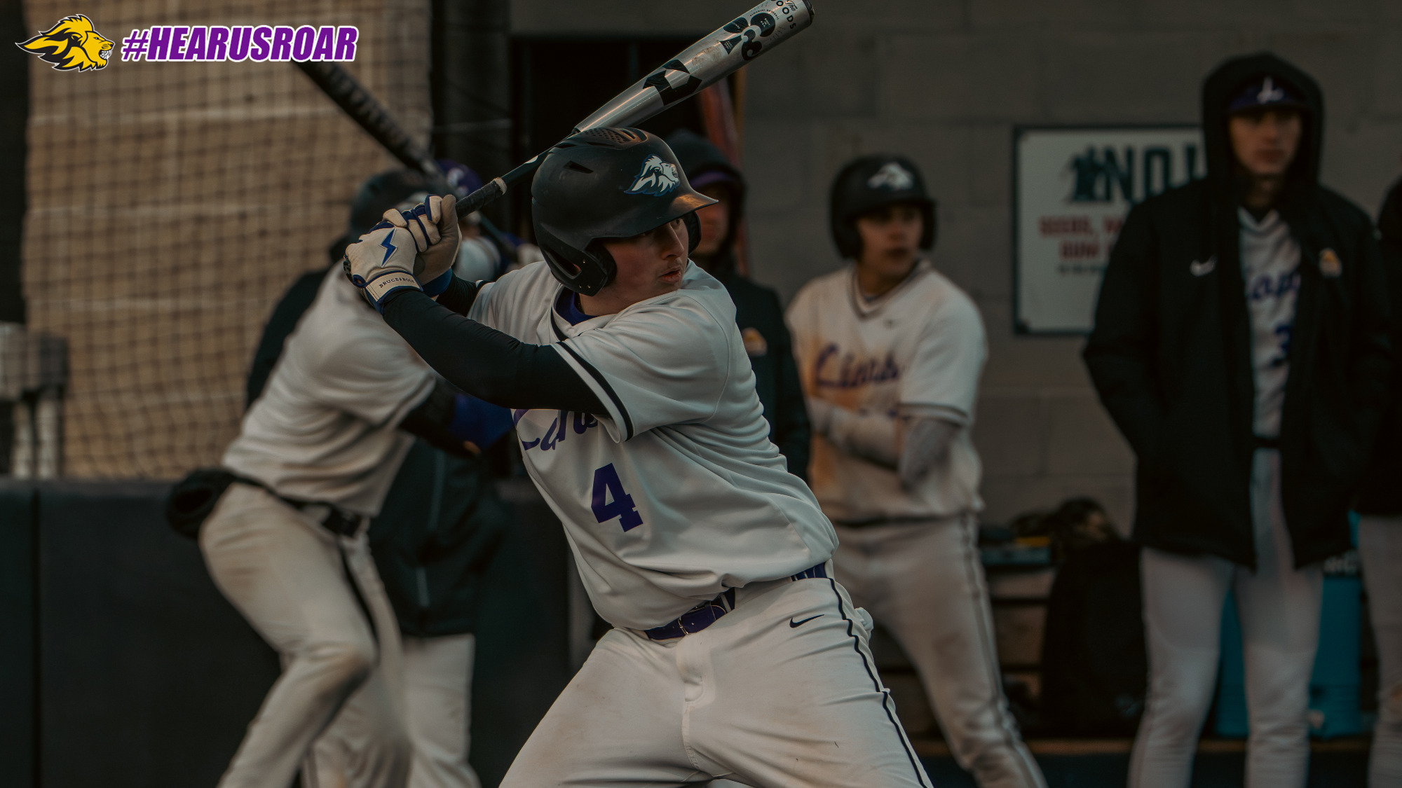 Liam Wagner at bat against Wentworth