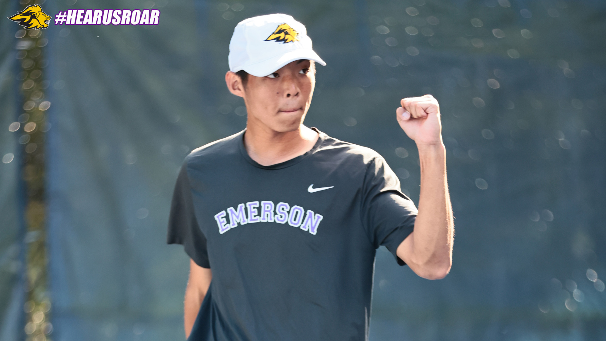 Connor Leung celebrates a point