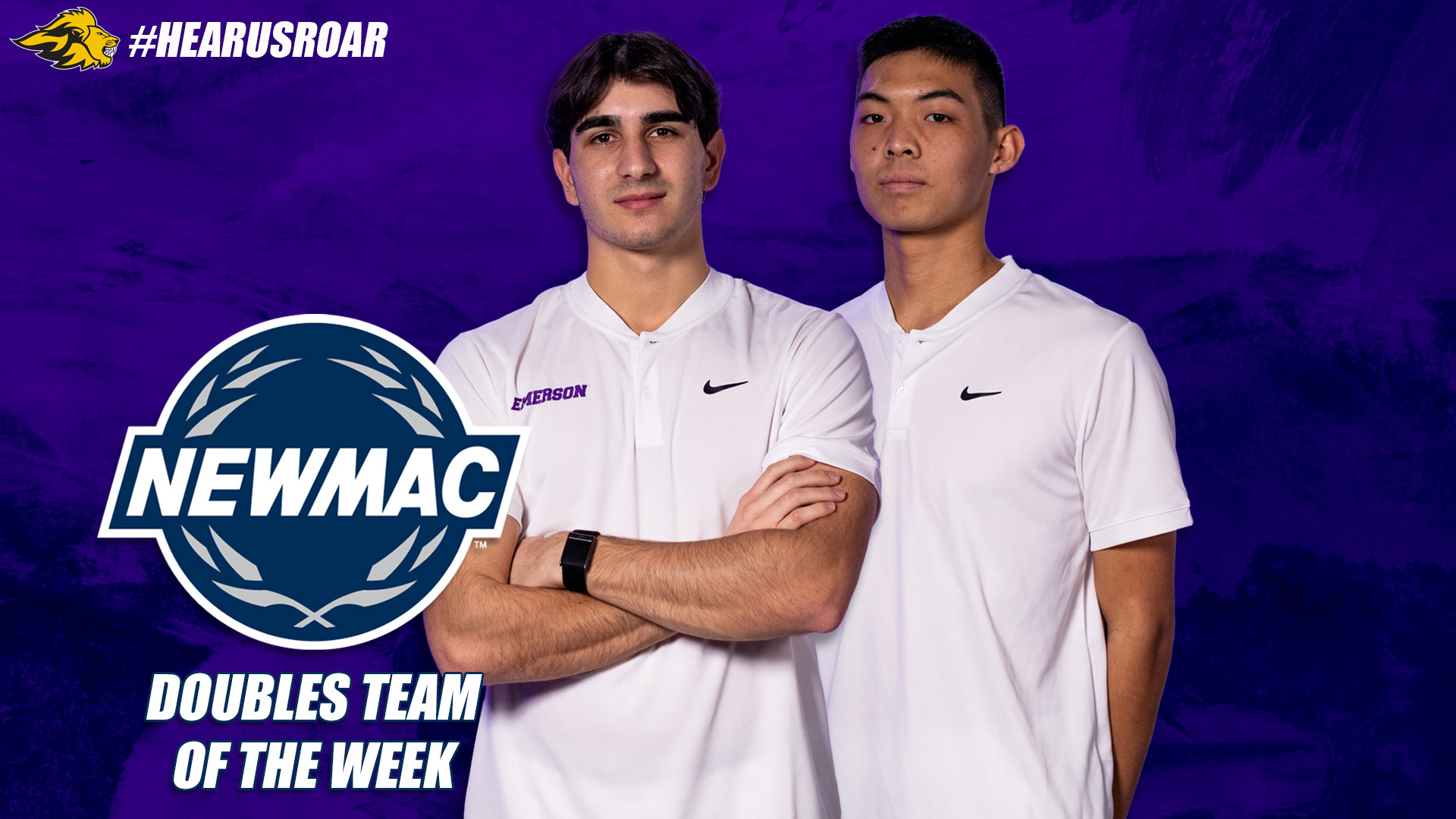 NEWMAC Doubles Team of the Week Filippo Nocchi and Connor Leung