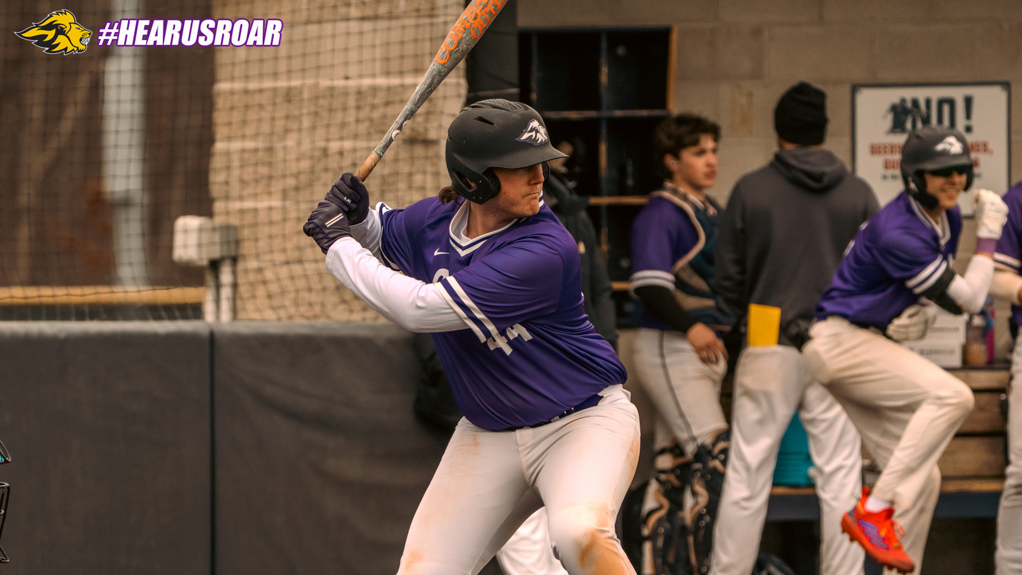 Charlie Coors at bat against Thomas College