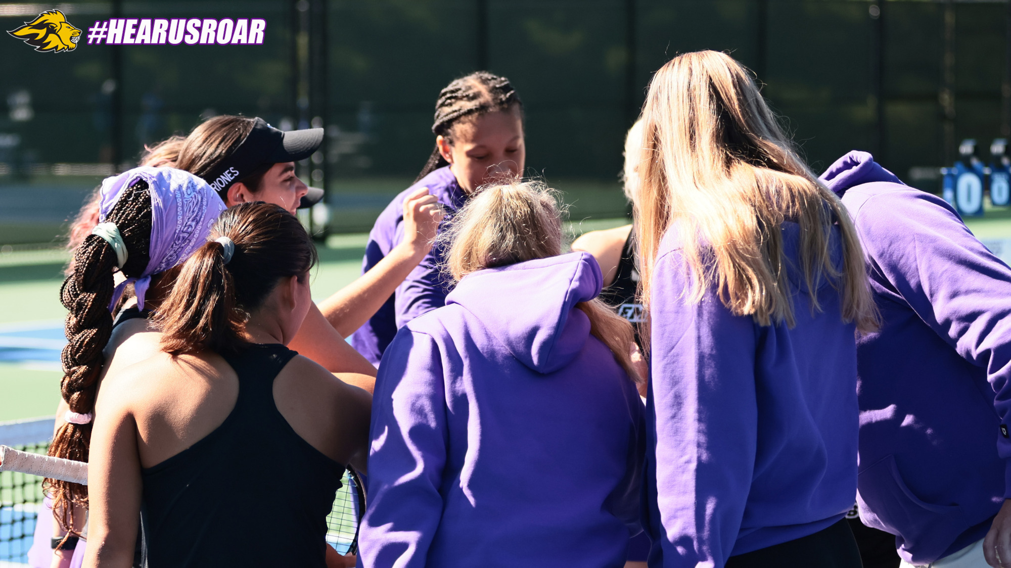 Women's Tennis Huddle at Wellesley
