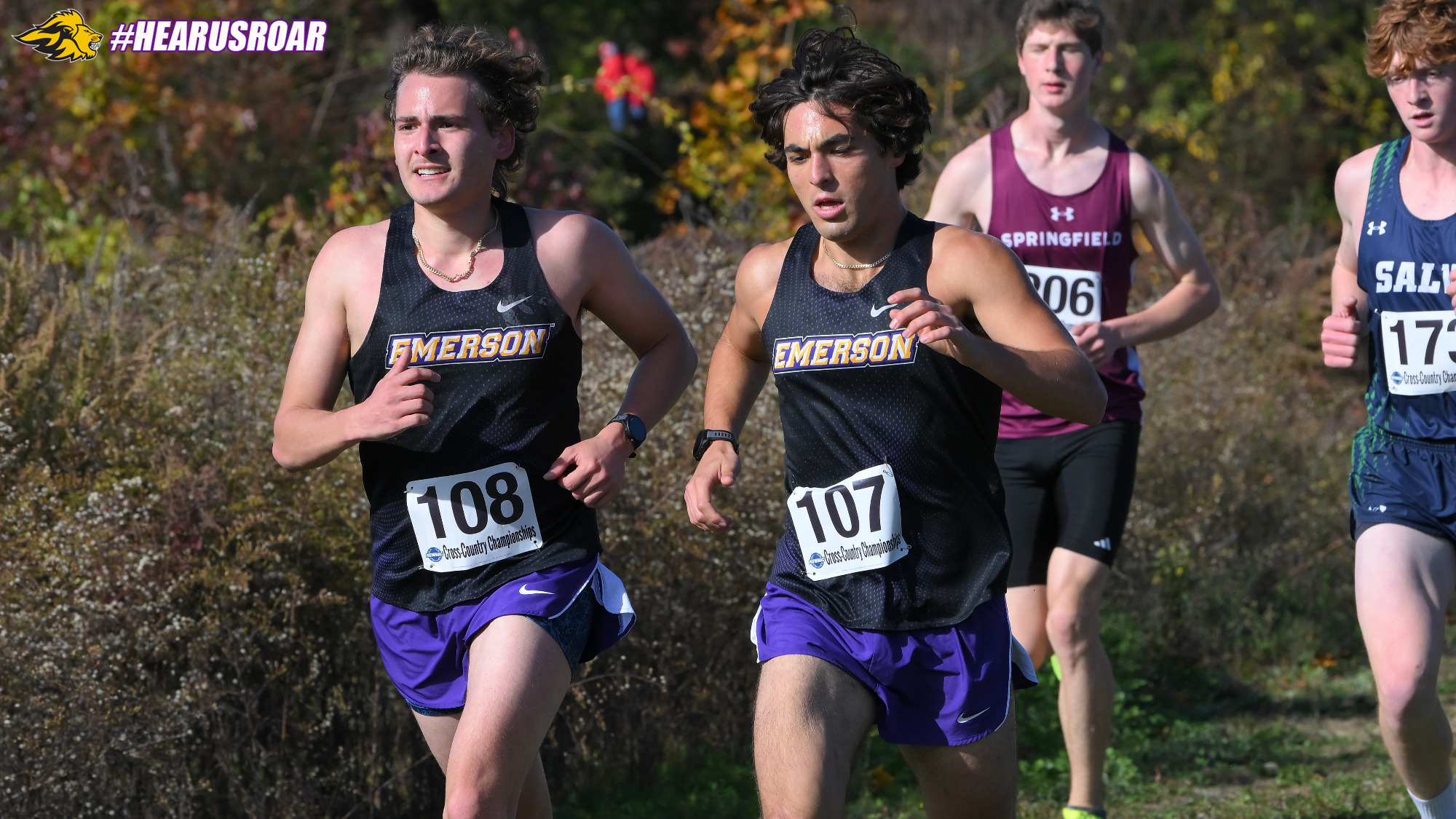 Emerson runners at NEWMAC Championships
