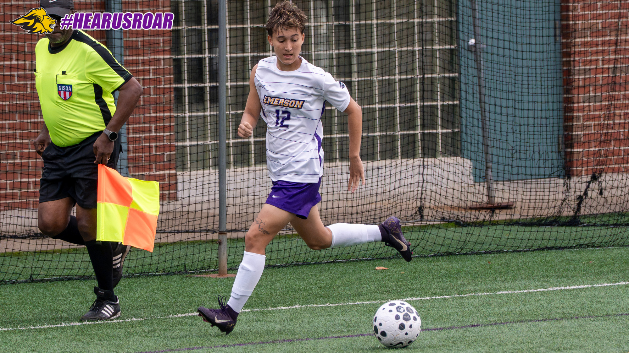 Abby Cockerill looks for a cross against Keene State