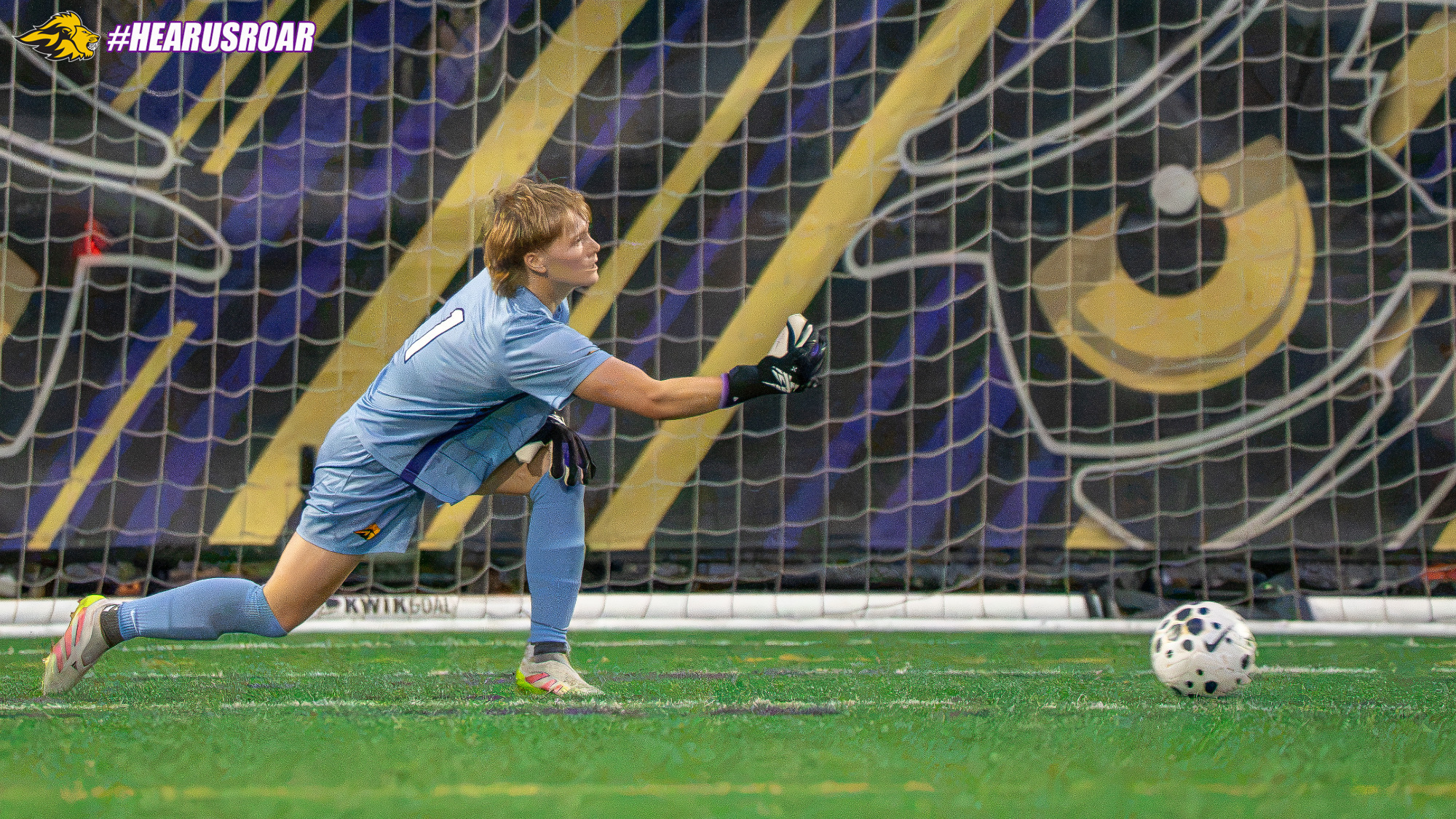 Haley Forman passes off to a defender against Keene State