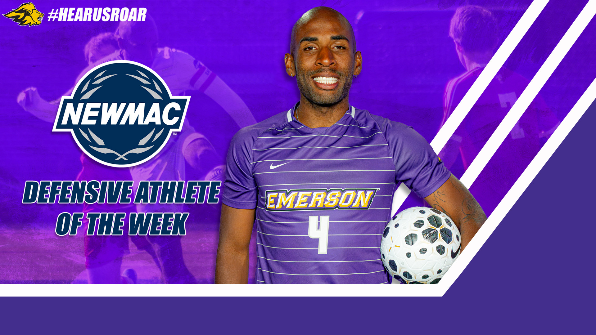 Daniel Bede NEWMAC Defensive Athlete of the Week 