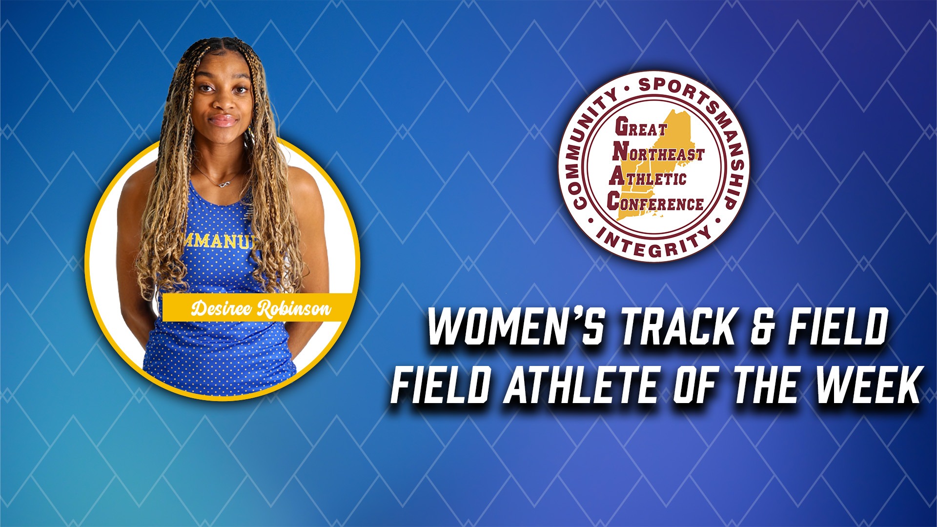 Desiree Robinson Field Athlete of the Week - April 7