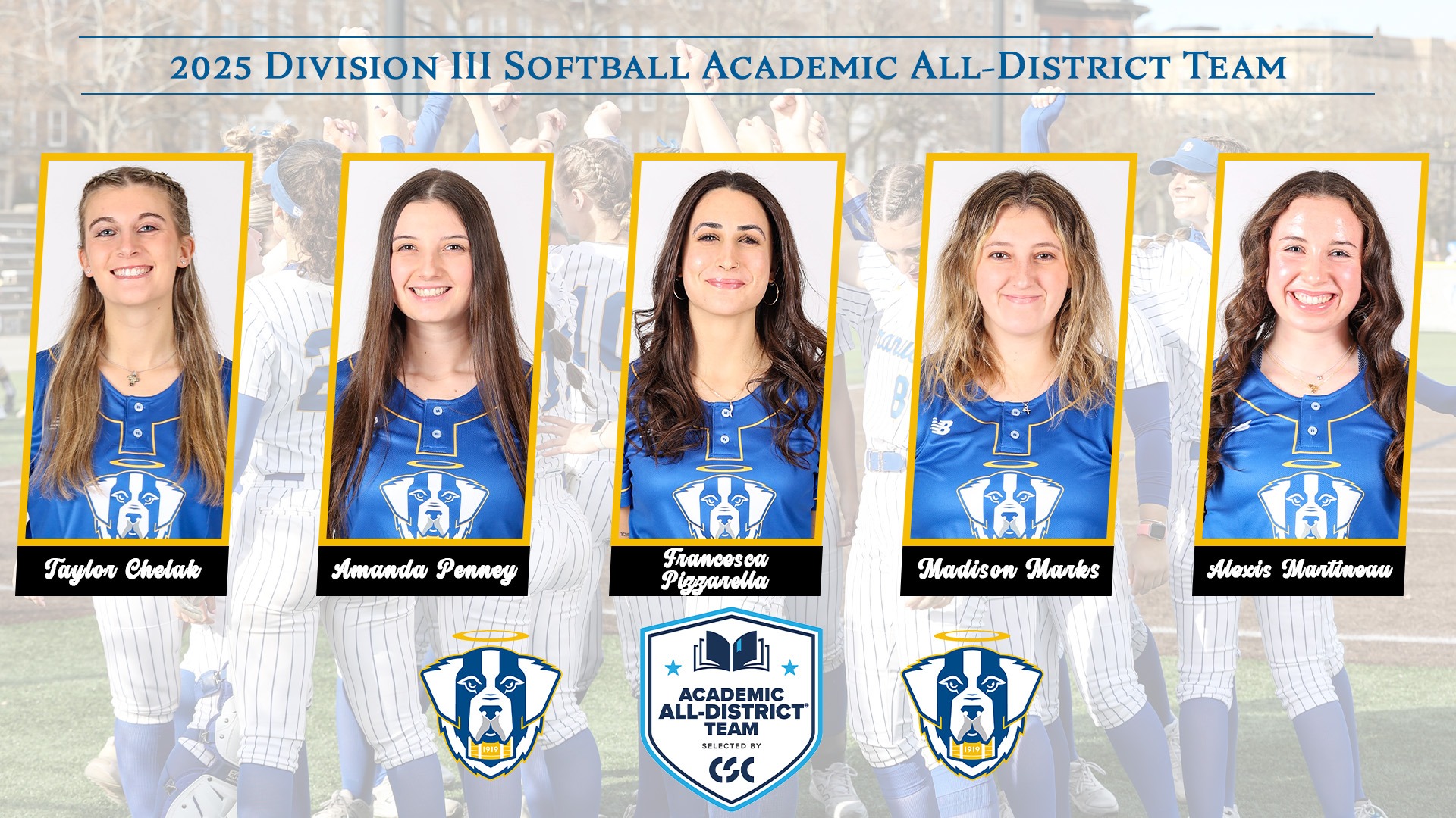 CSC Academic All-District 2025 Softball
