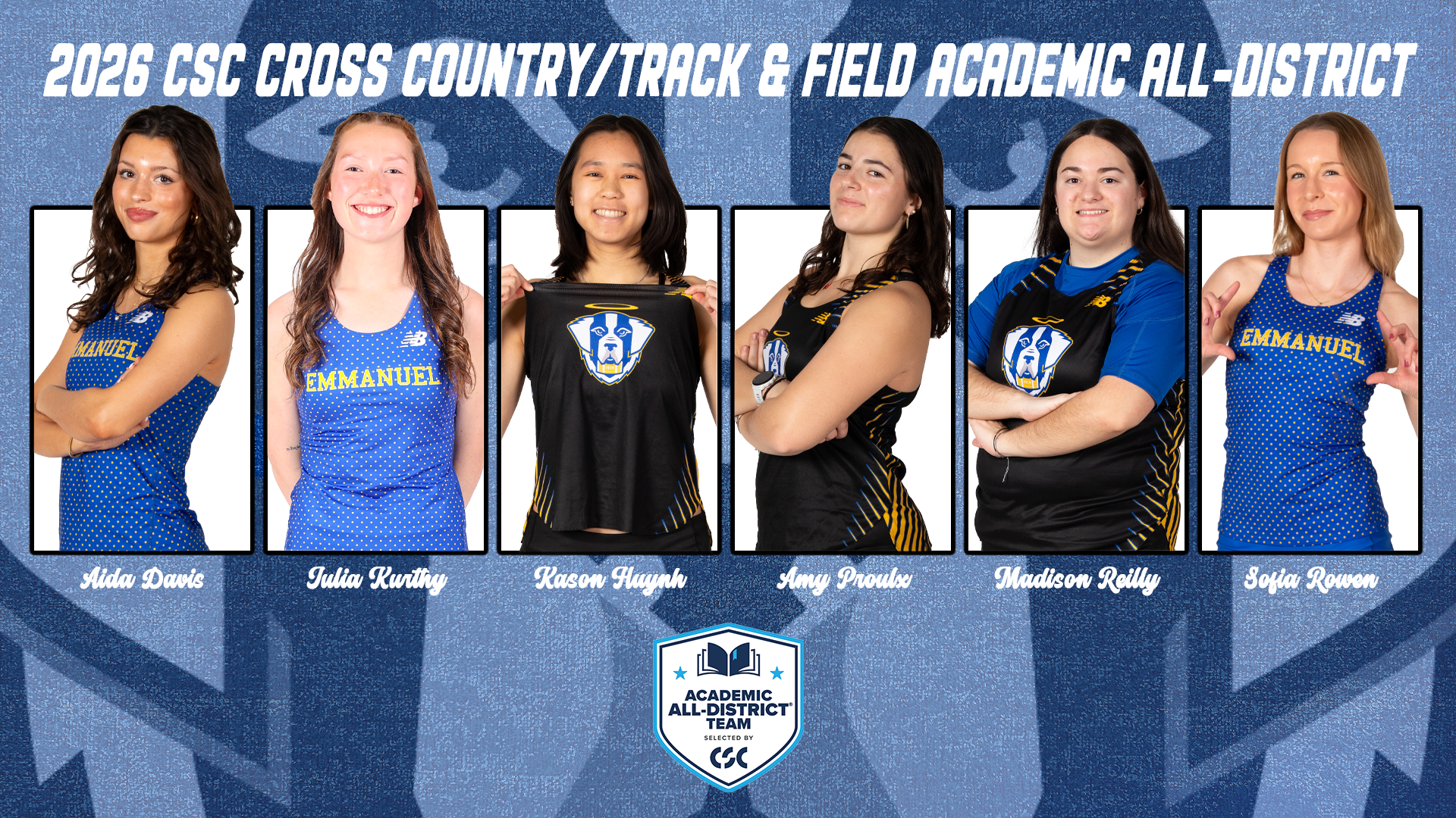 CSC XCTF Women's Academic All-District Team