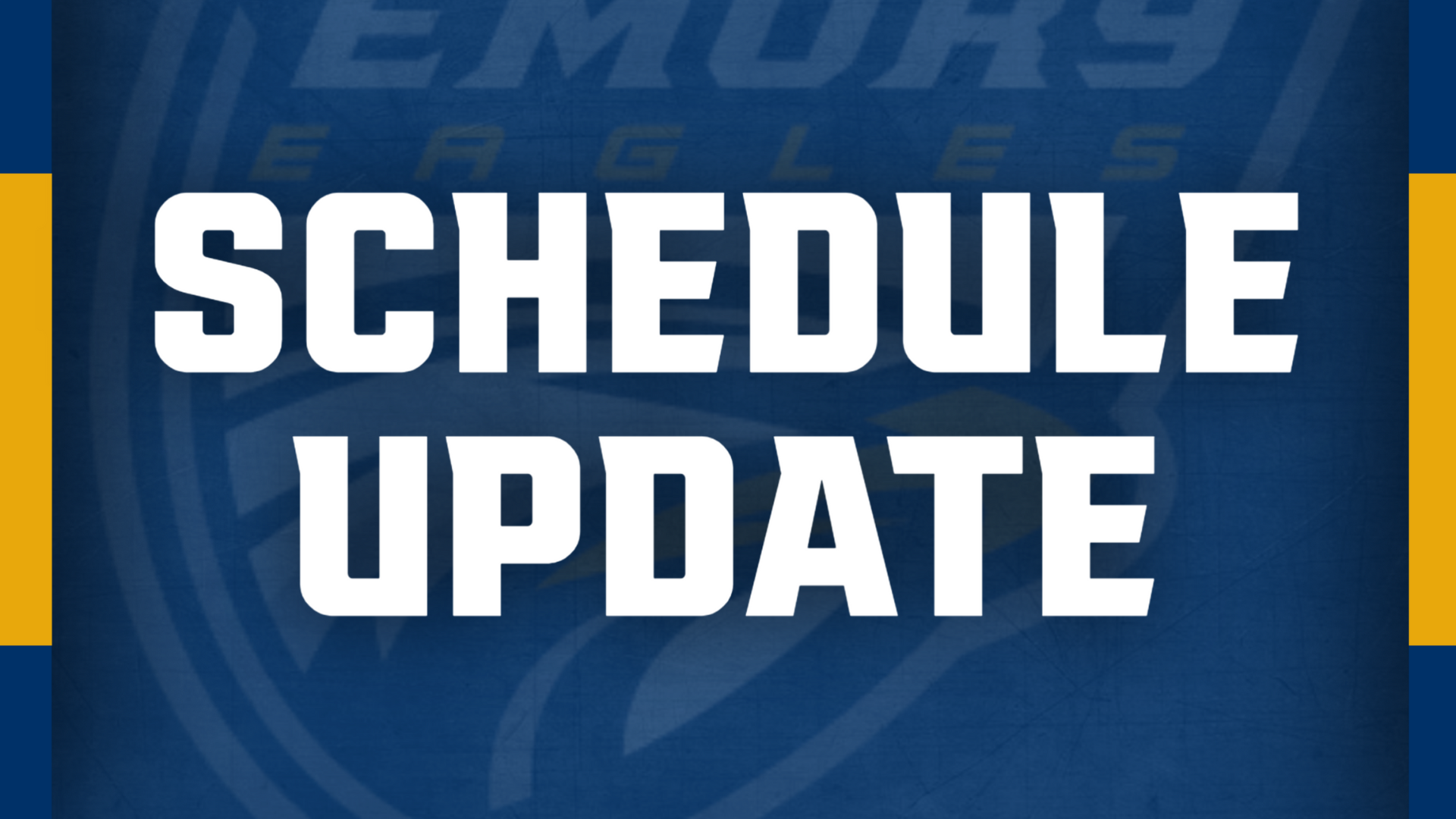 Schedule Update - Website