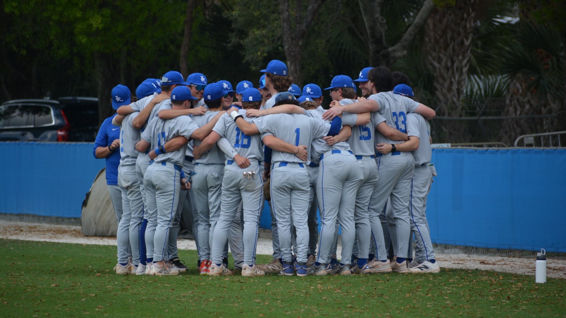 Baseball huddle
