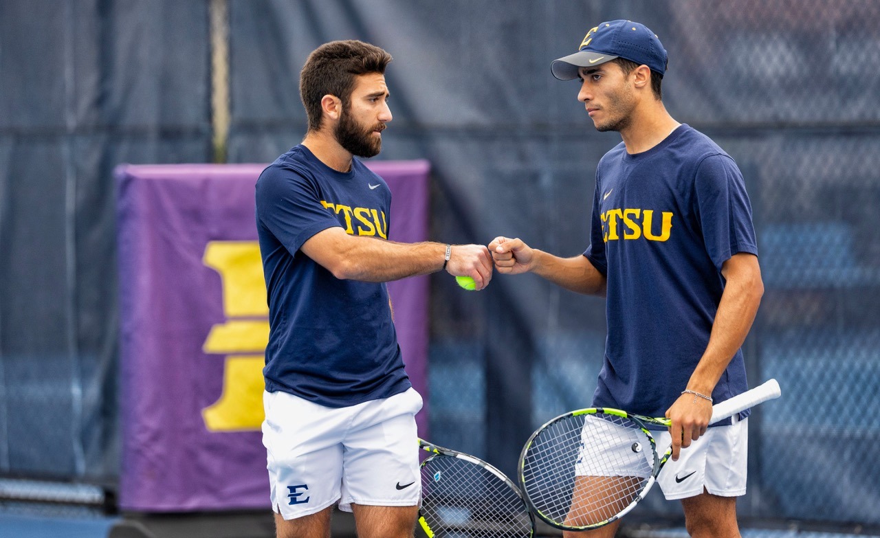Men’s Tennis preps for a match vs. Elon East Tennessee State University