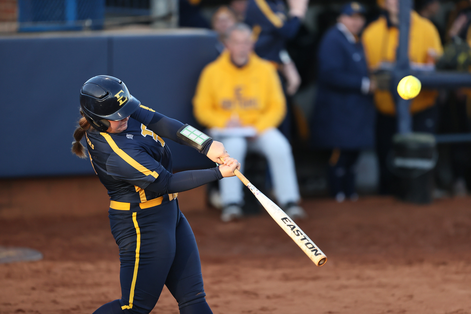 Makayla Veglia hits a double