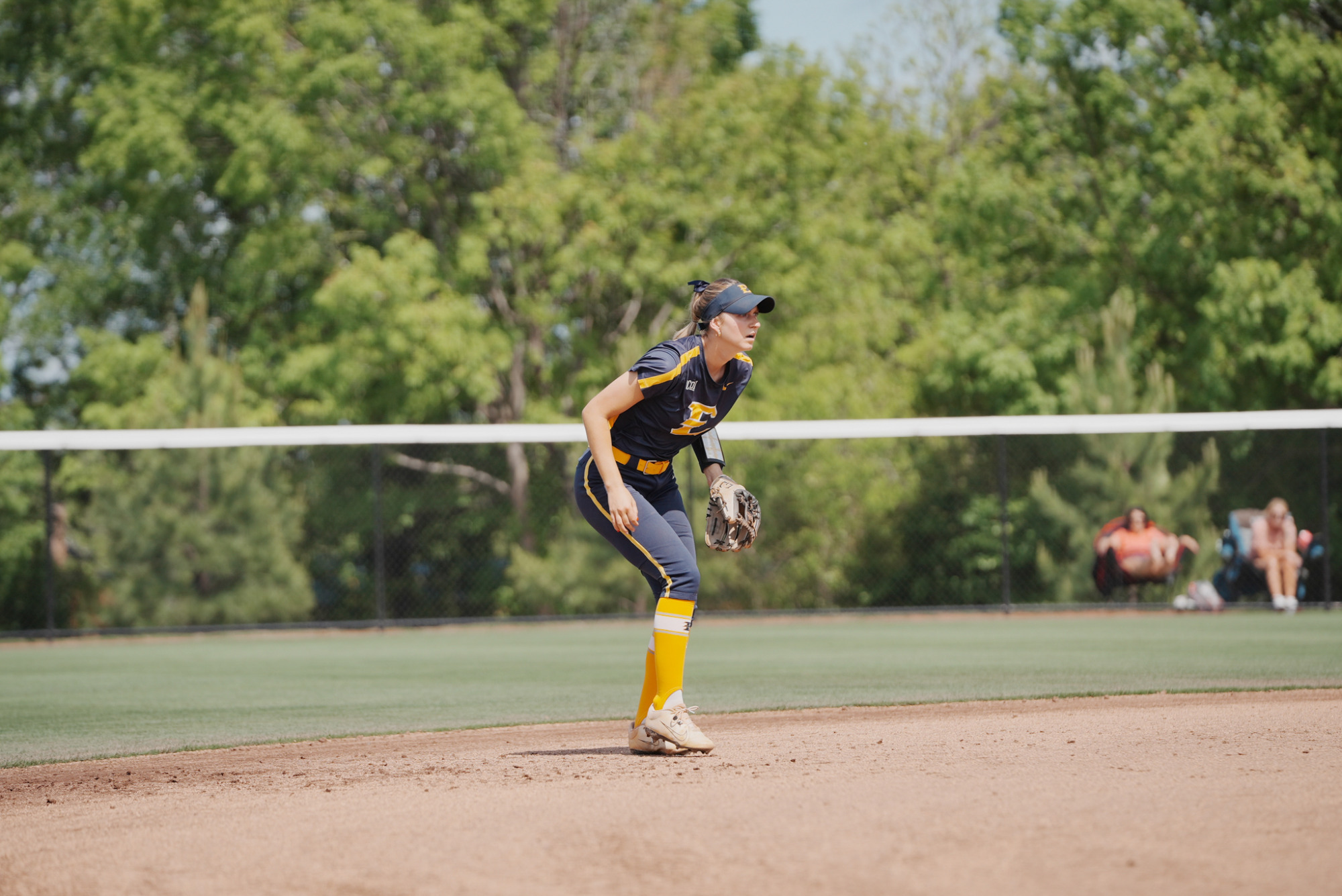 Cameron Young waits in the field against Wofford