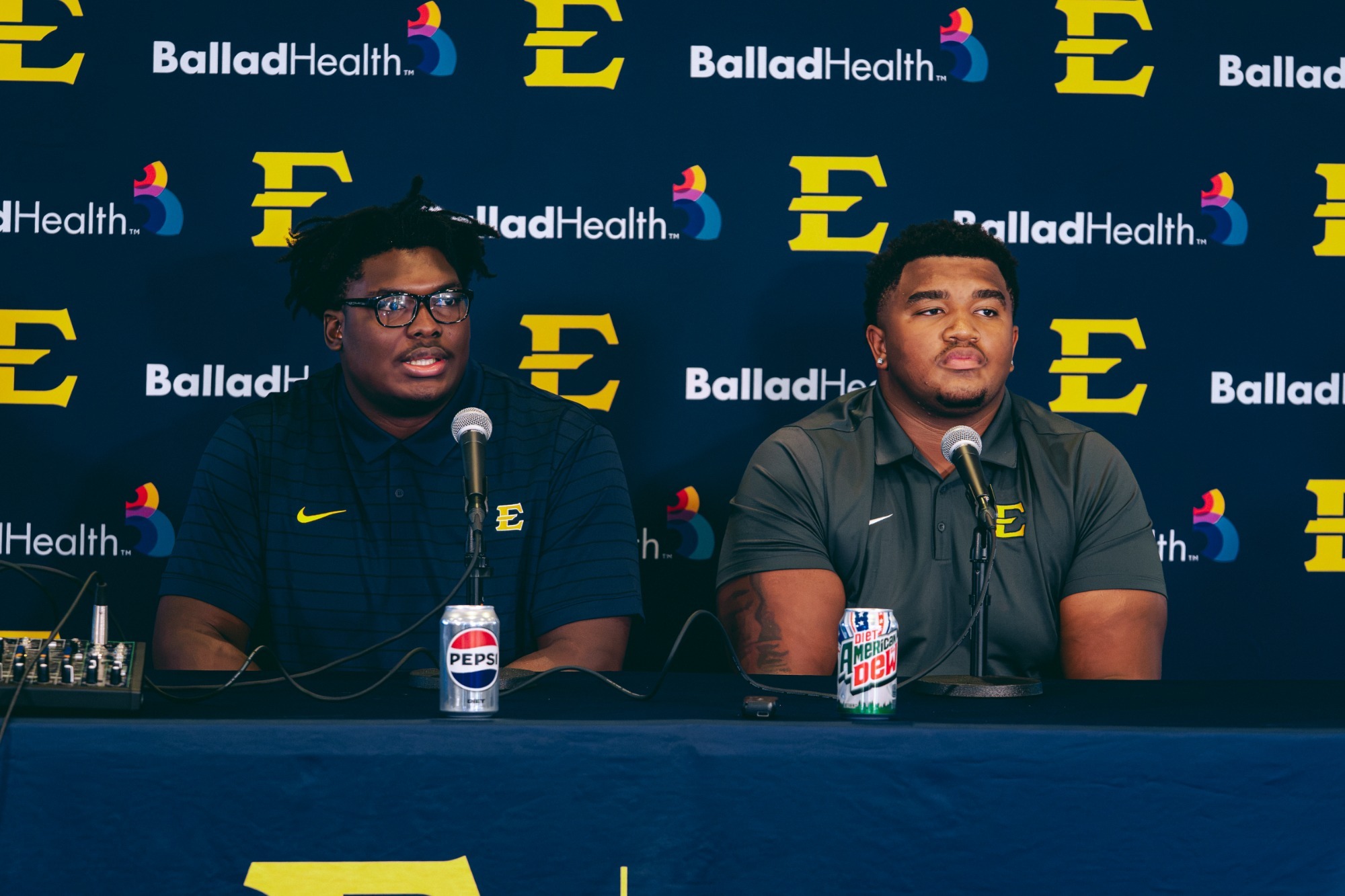 Tyreek'e Robinson and Micah Sumpter talk to the media ahead of Saturday's game at VMI