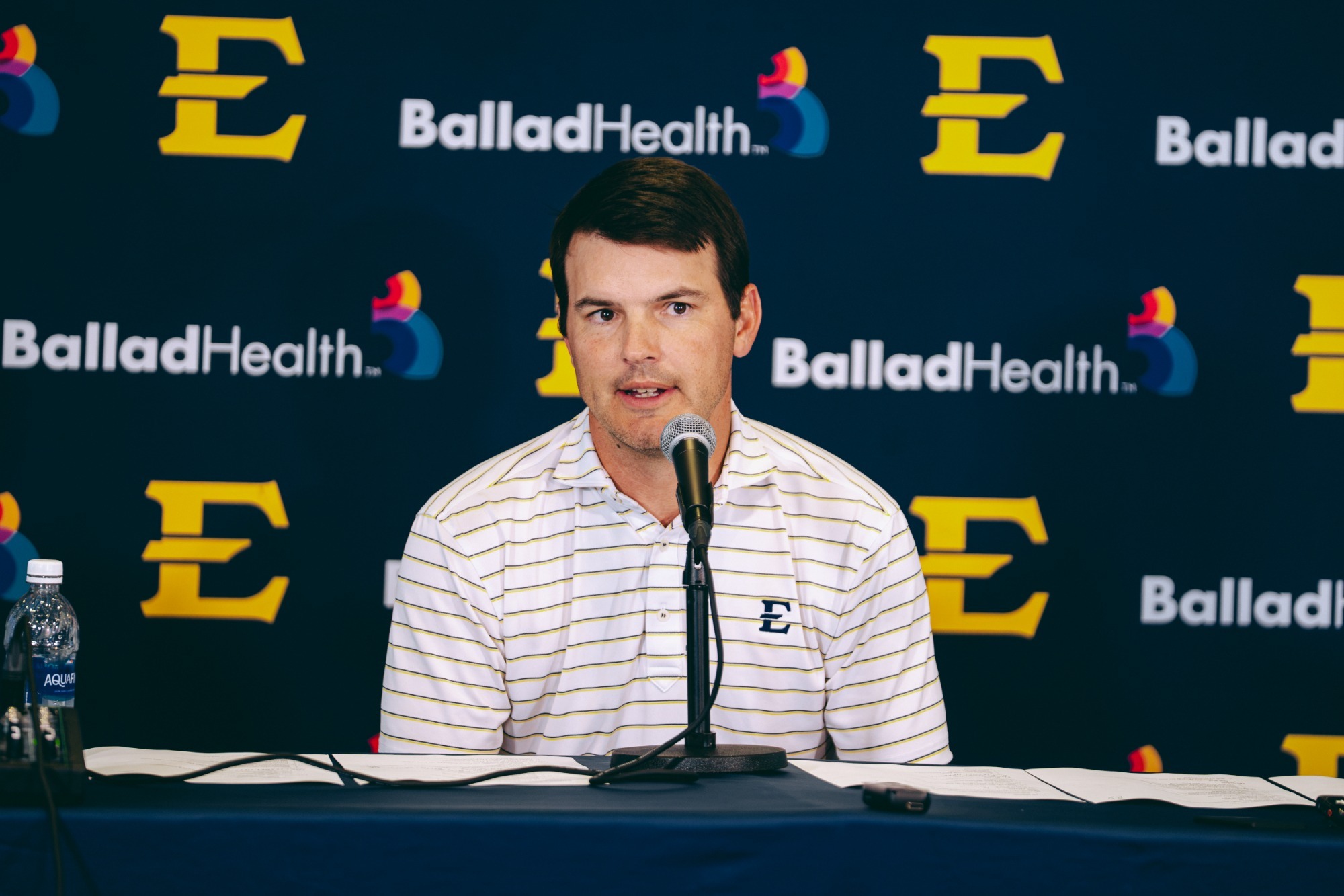 Will Healy talks to the media ahead of Saturday's matchup with The Citadel